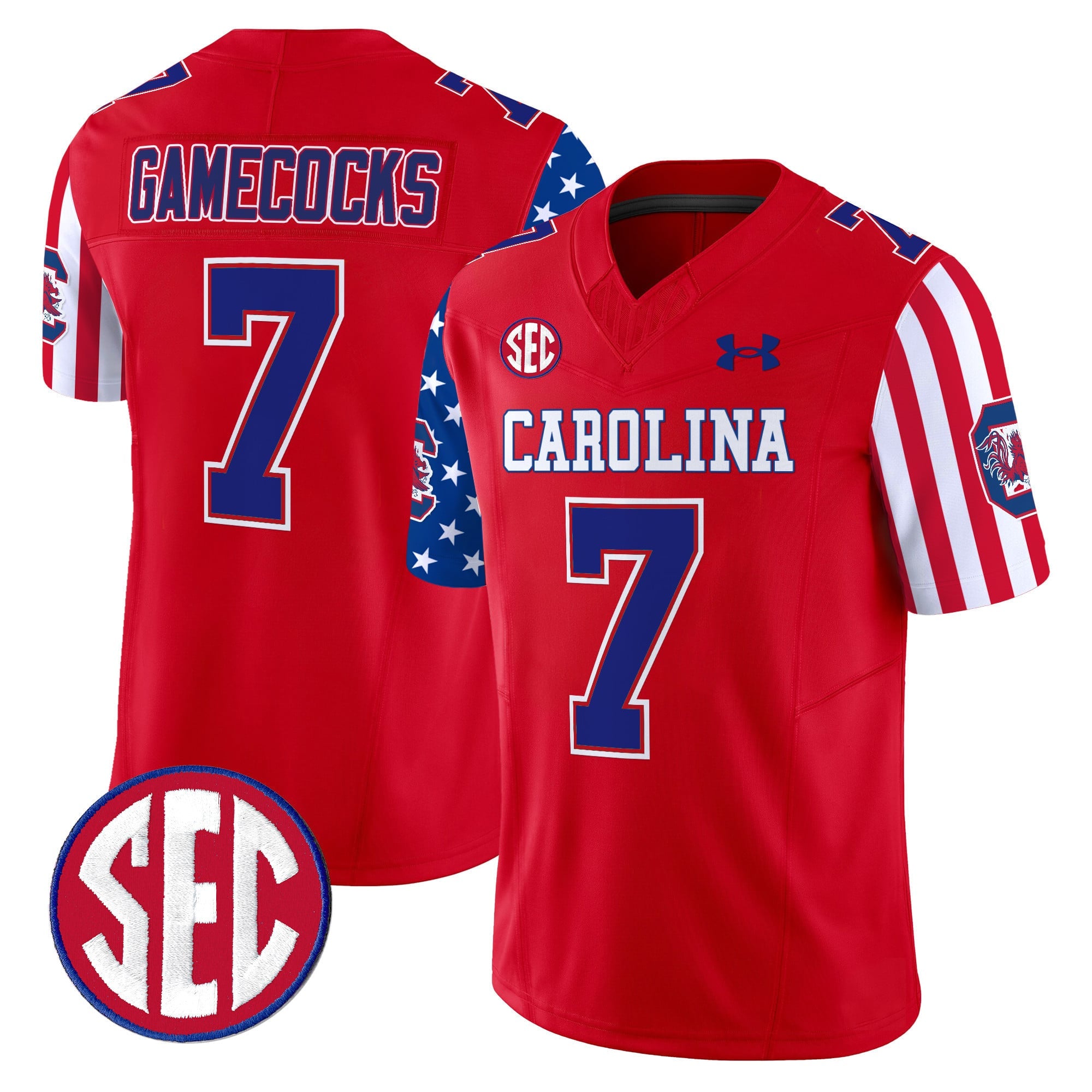 Men's South Carolina Gamecocks American Style Vapor Limited Jersey - All Stitched