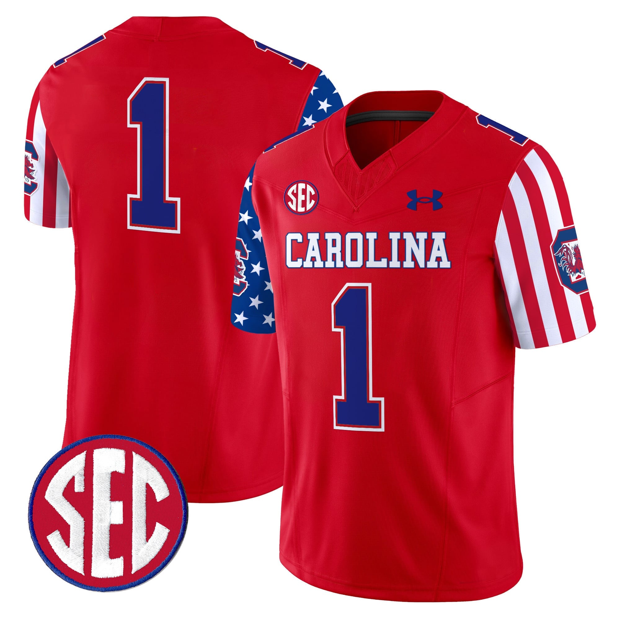 Men's South Carolina Gamecocks American Style Vapor Limited Jersey - All Stitched