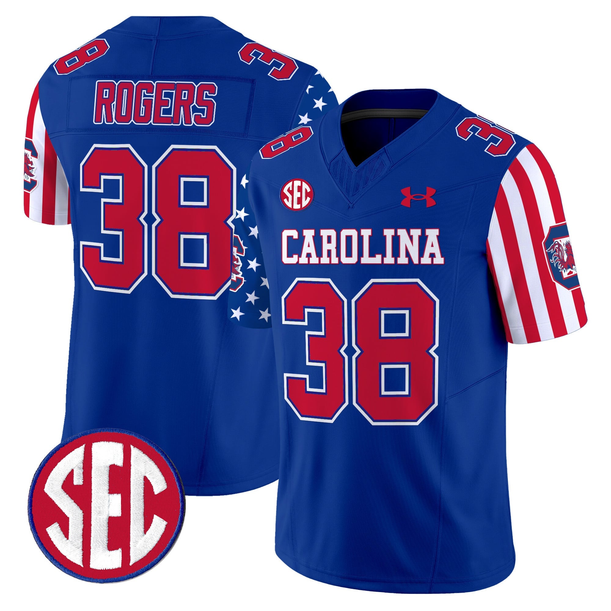 Men's South Carolina Gamecocks American Style Vapor Limited Jersey - All Stitched