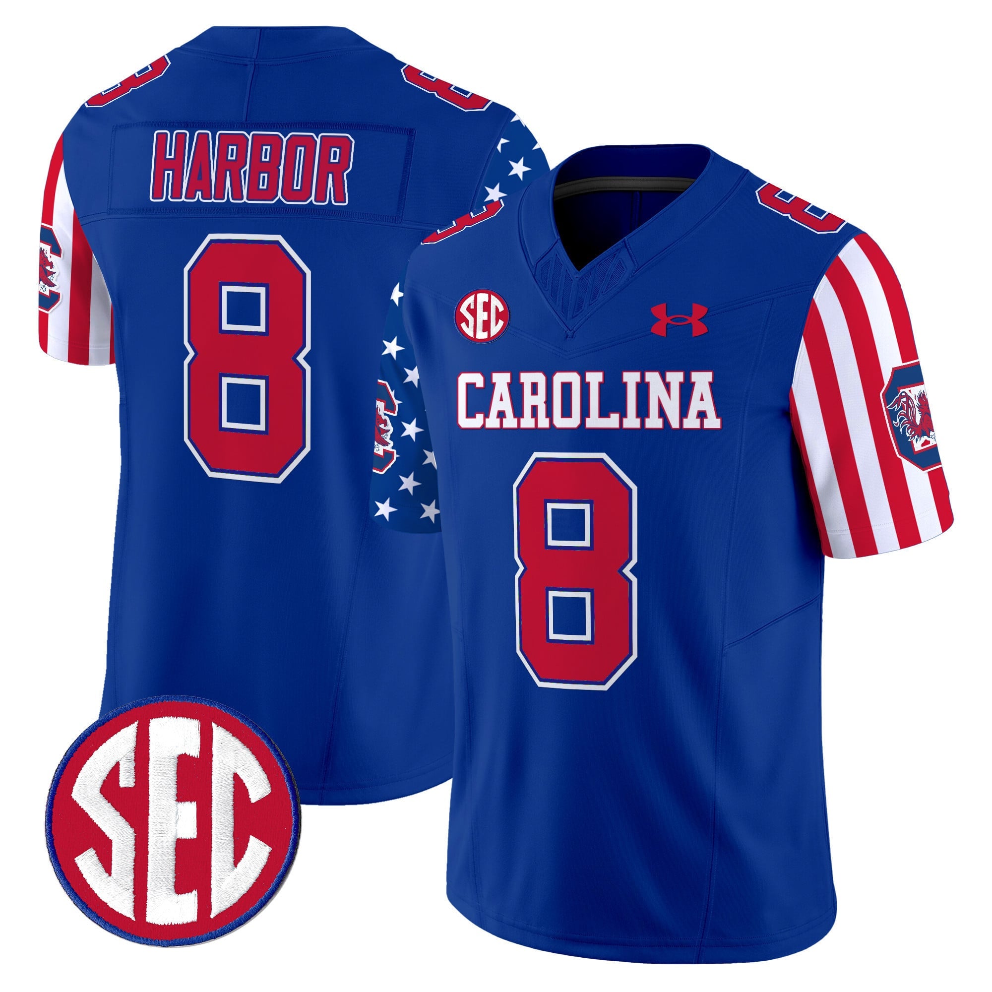 Men's South Carolina Gamecocks American Style Vapor Limited Jersey - All Stitched