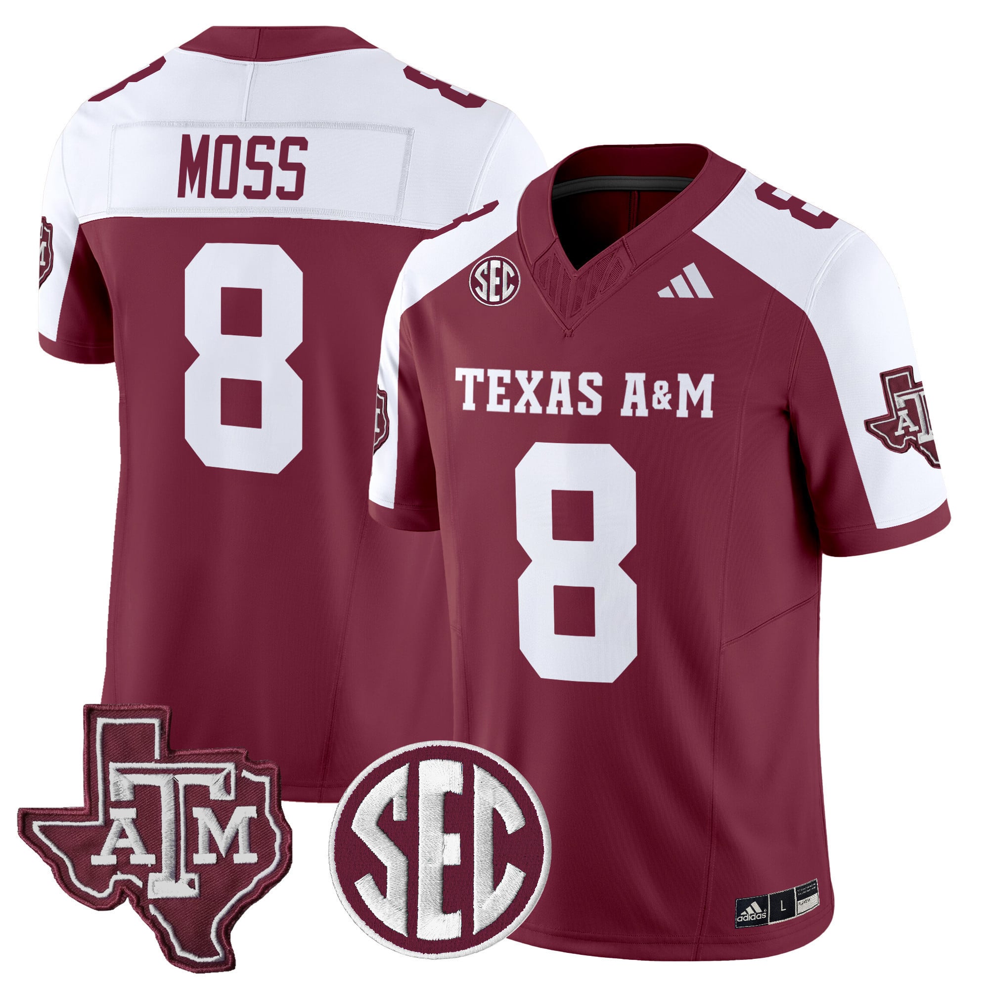 Men's Texas A&M Aggies 2024 Vapor Limited Jersey - All Stitched