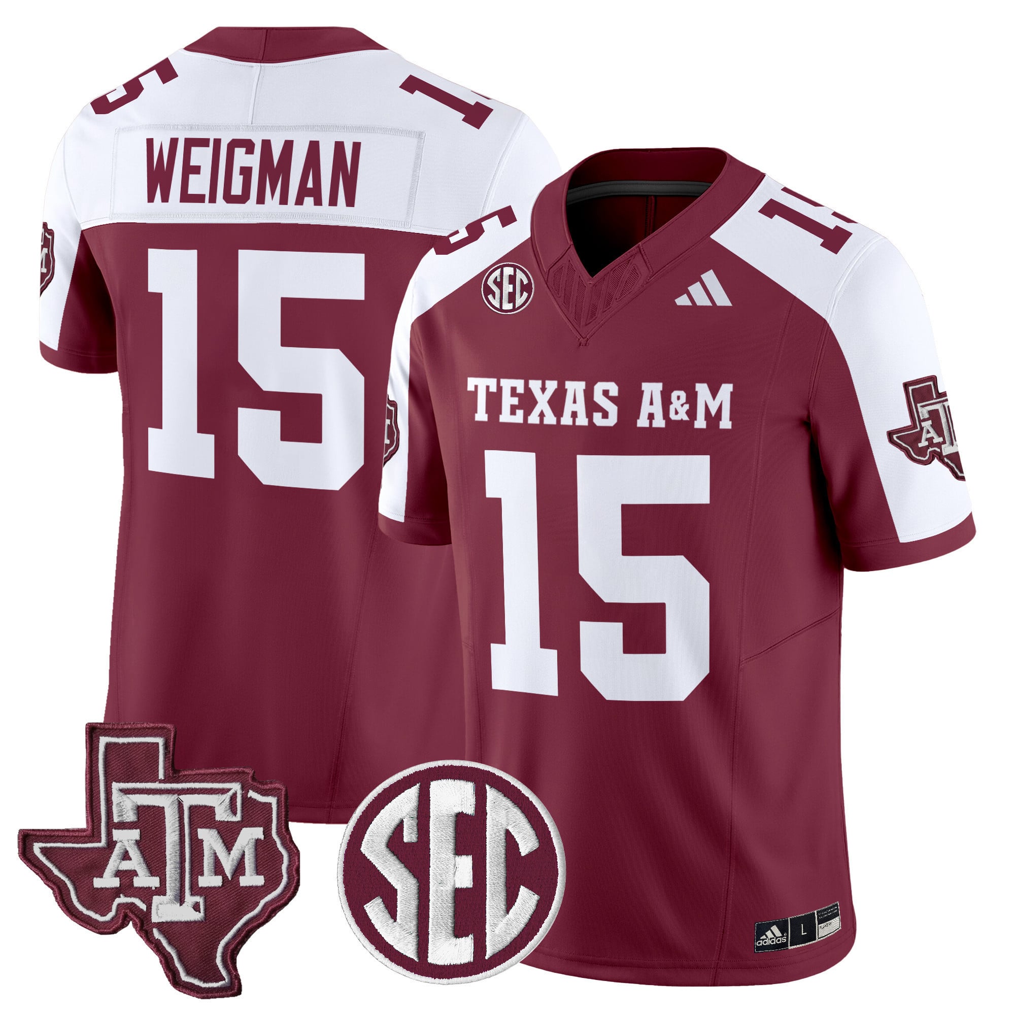 Men's Texas A&M Aggies 2024 Vapor Limited Jersey - All Stitched