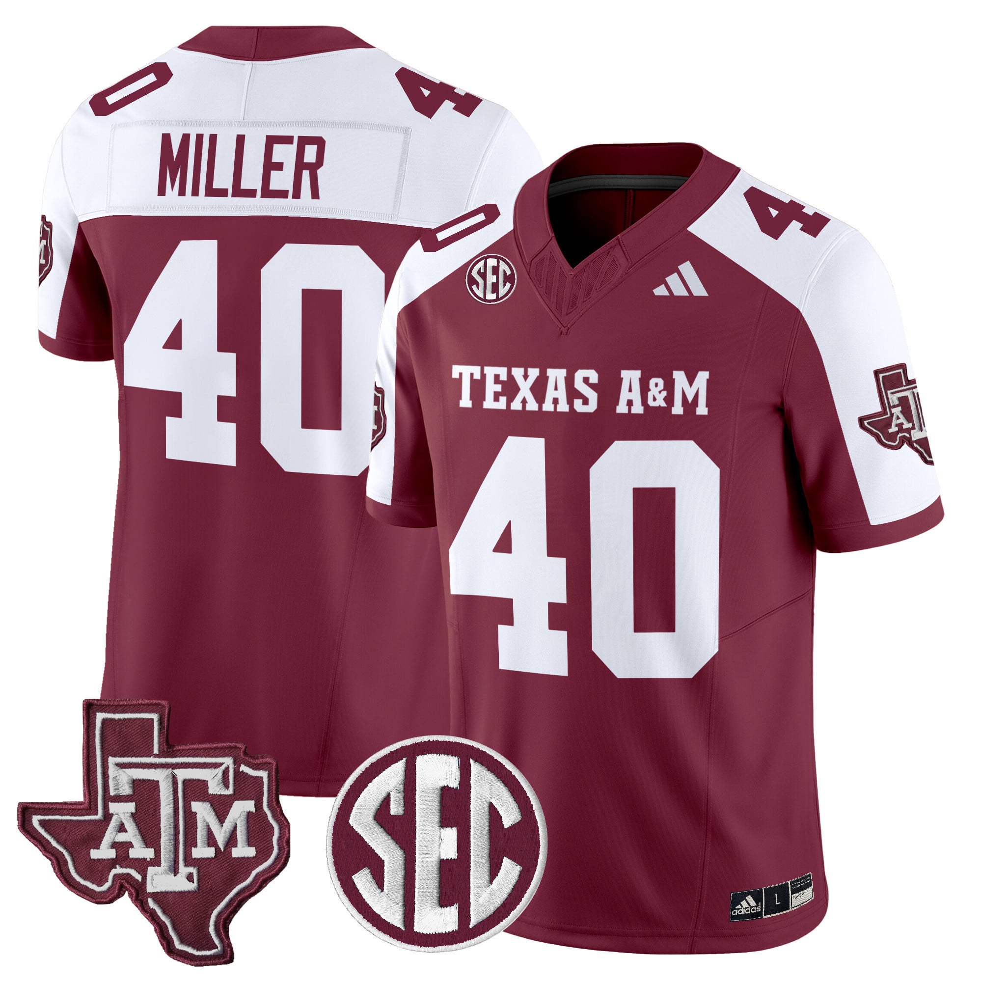 Men's Texas A&M Aggies 2024 Vapor Limited Jersey - All Stitched