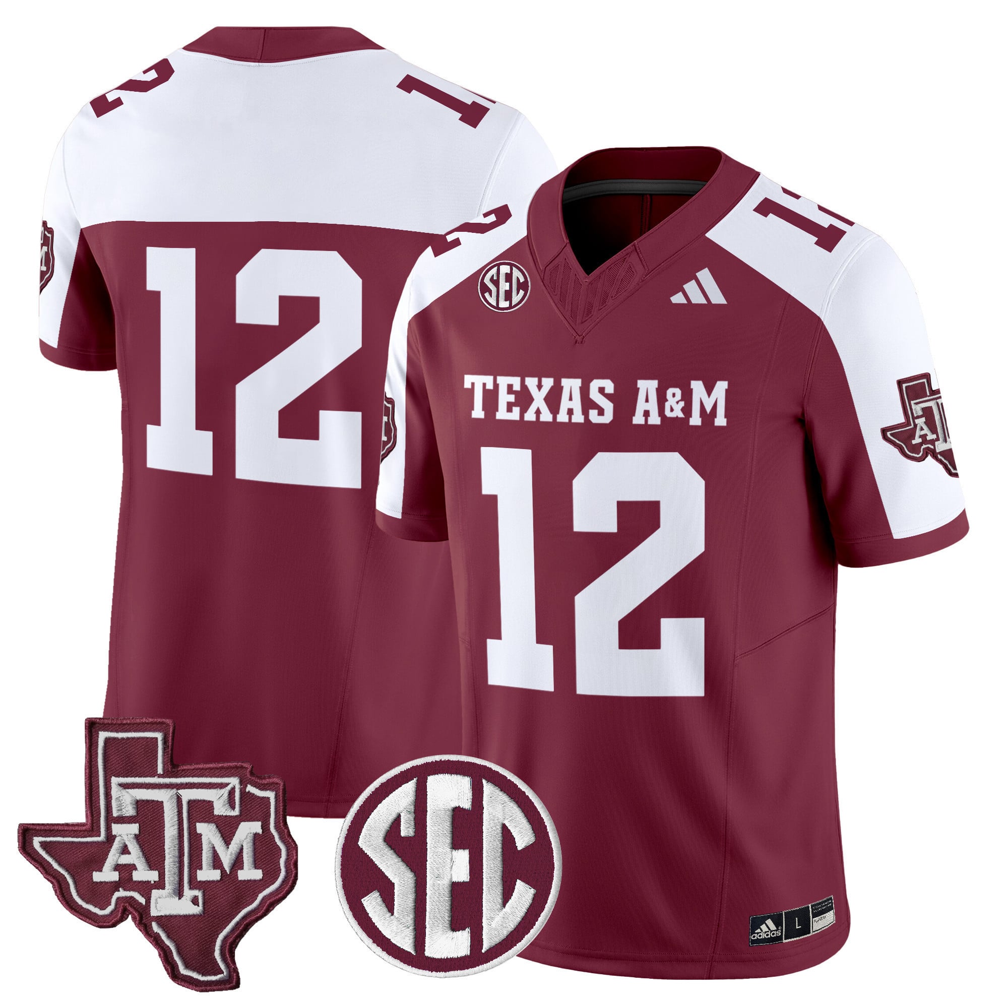 Men's Texas A&M Aggies 2024 Vapor Limited Jersey - All Stitched