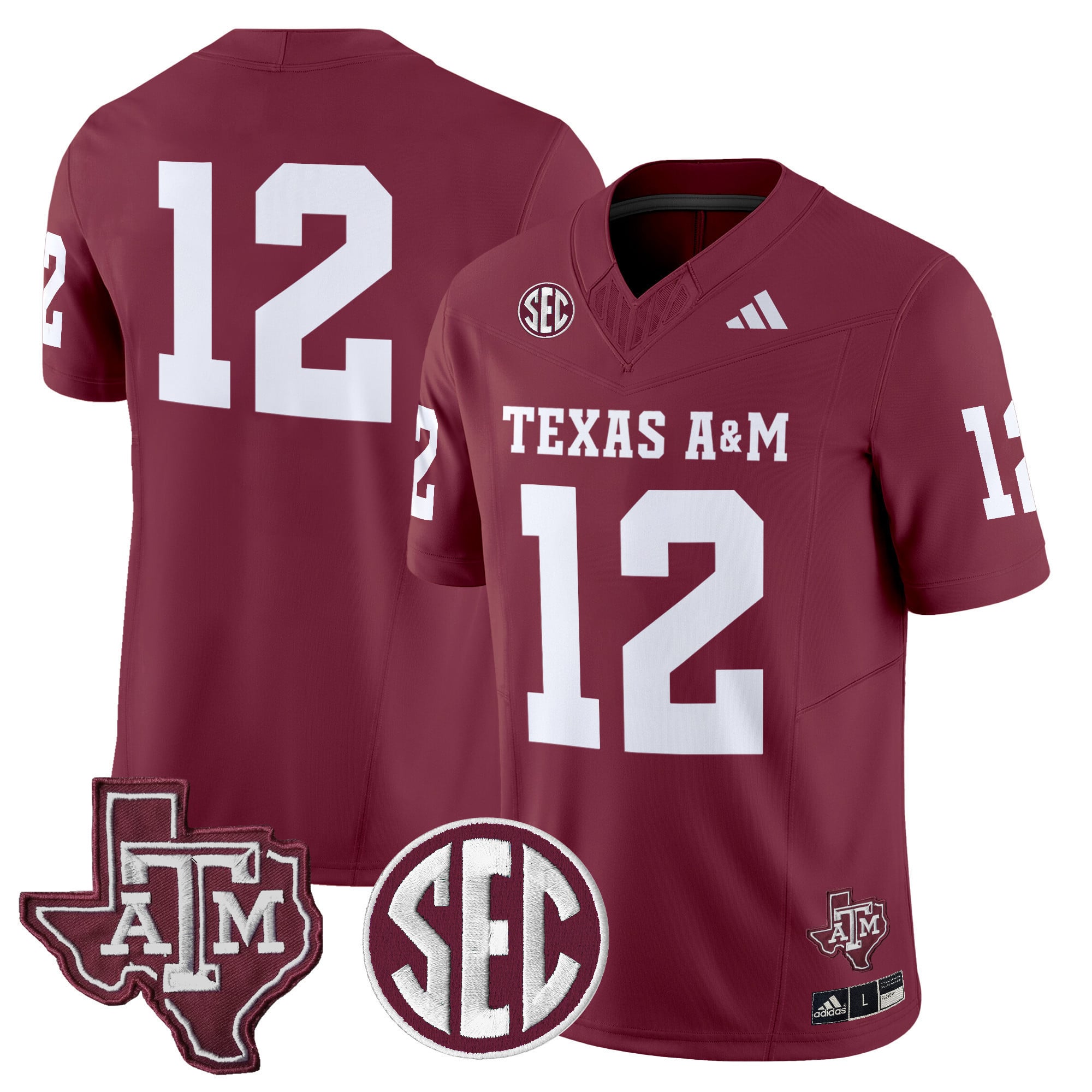 Men's Texas A&M Aggies 2024 Vapor Limited Jersey - All Stitched