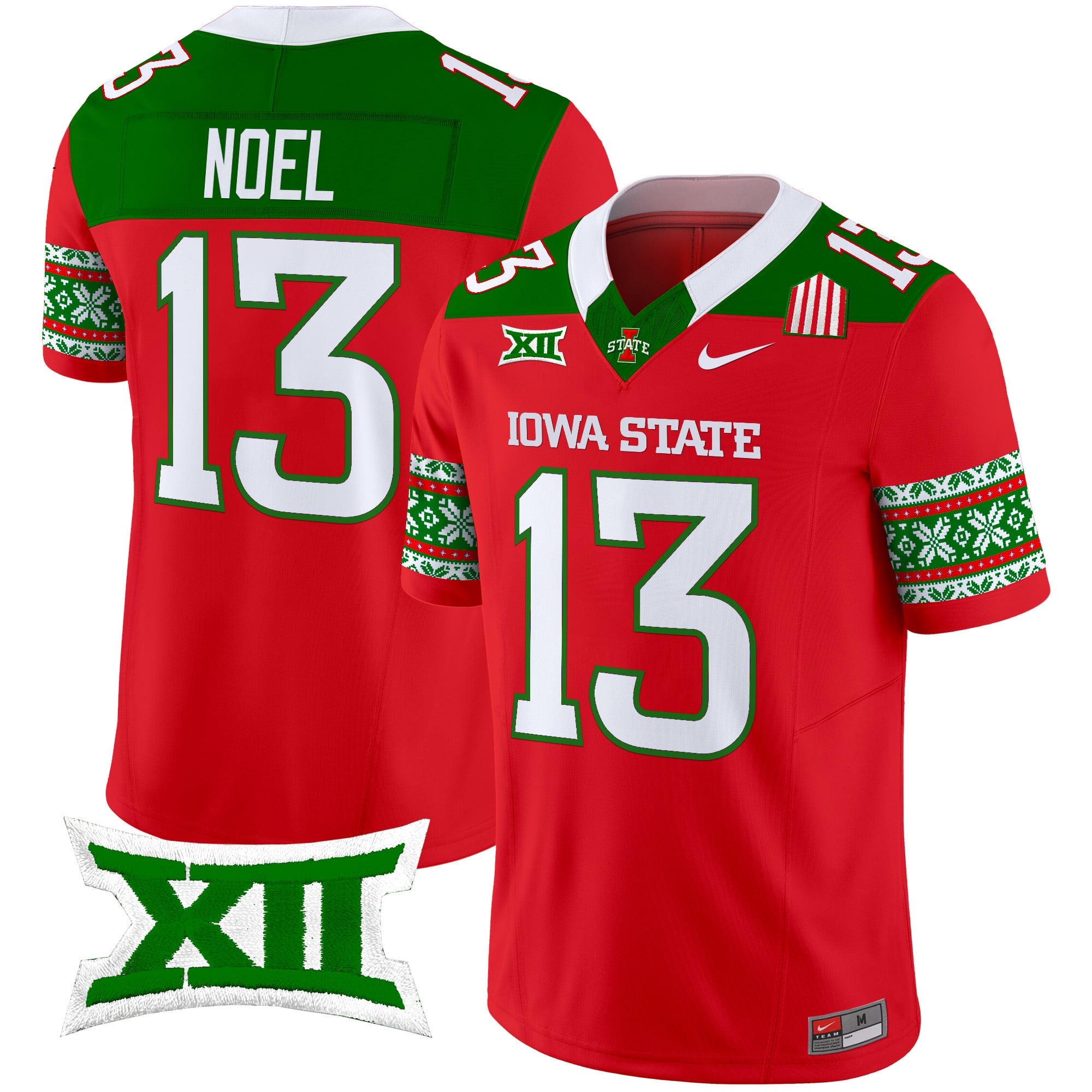 Men's Iowa State Cyclones 2024 Christmas Vapor Limited Jersey - All Stitched