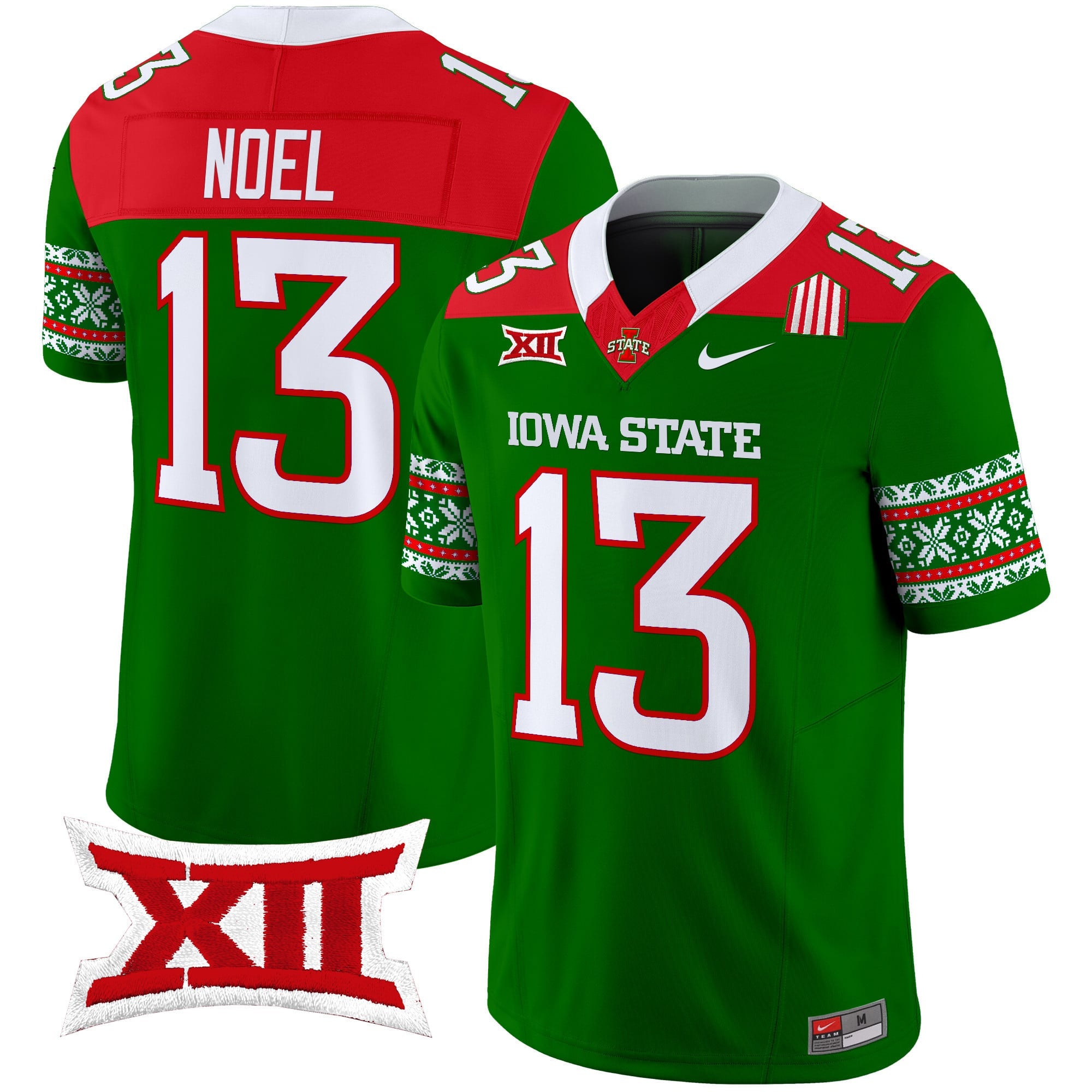 Men's Iowa State Cyclones 2024 Christmas Vapor Limited Jersey - All Stitched