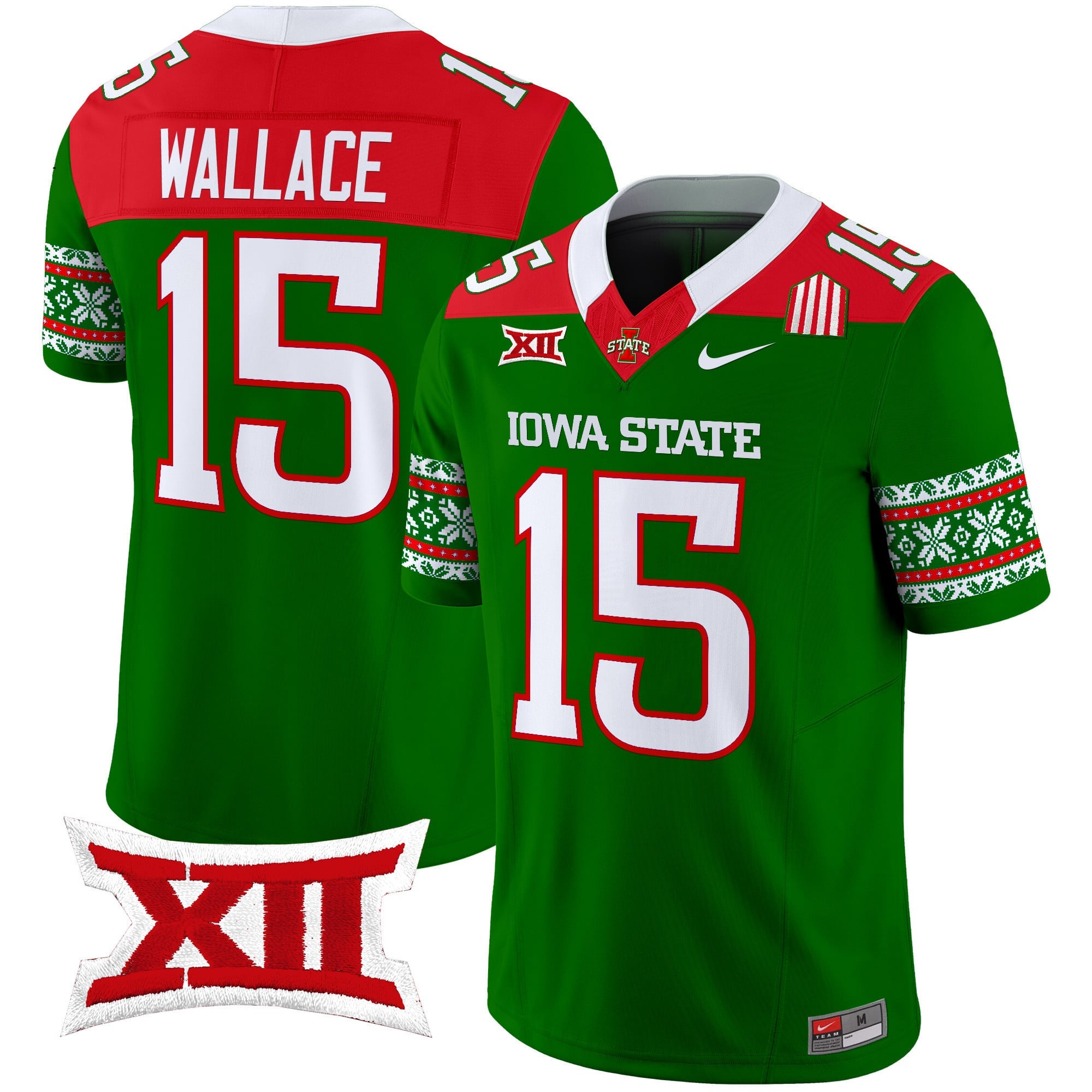 Men's Iowa State Cyclones 2024 Christmas Vapor Limited Jersey - All Stitched