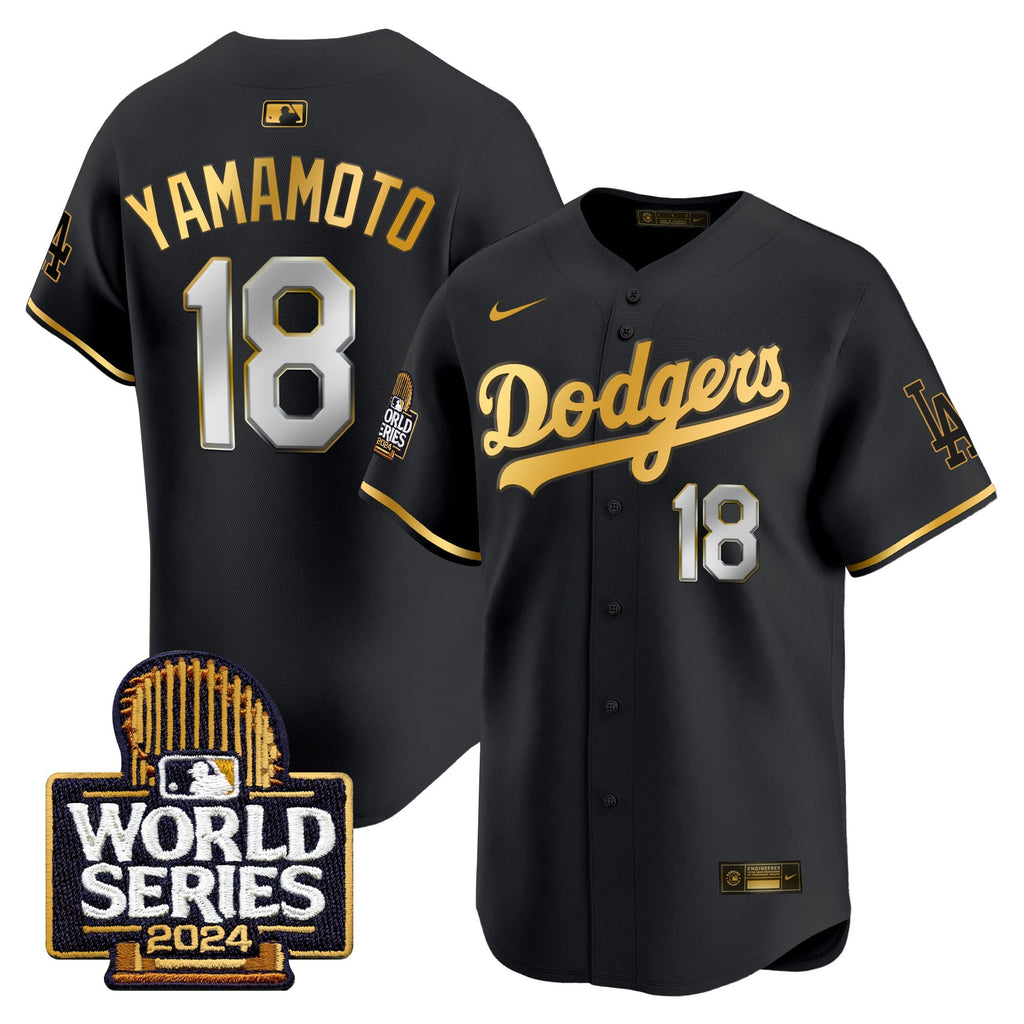 Men's Dodgers 2024 World Series Vapor Premier Limited Jersey - All Stitched