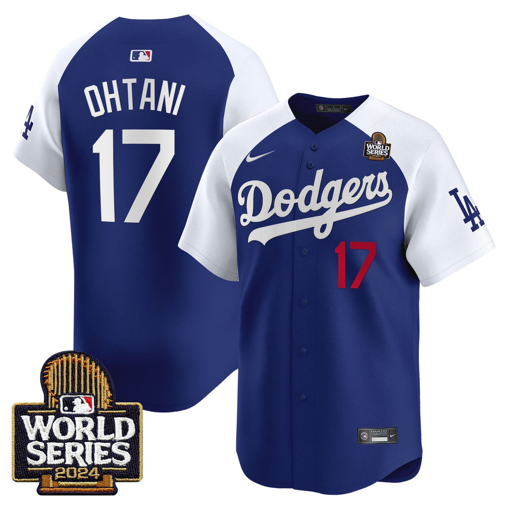 Men's Dodgers 2024 World Series Vapor Premier Limited Jersey V2 - All Stitched