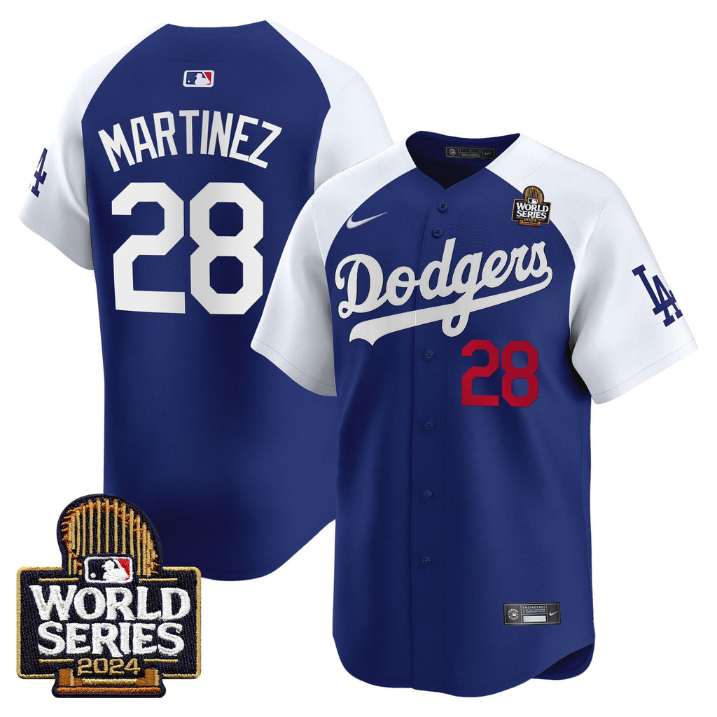 Men's Dodgers 2024 World Series Vapor Premier Limited Jersey V2 - All Stitched