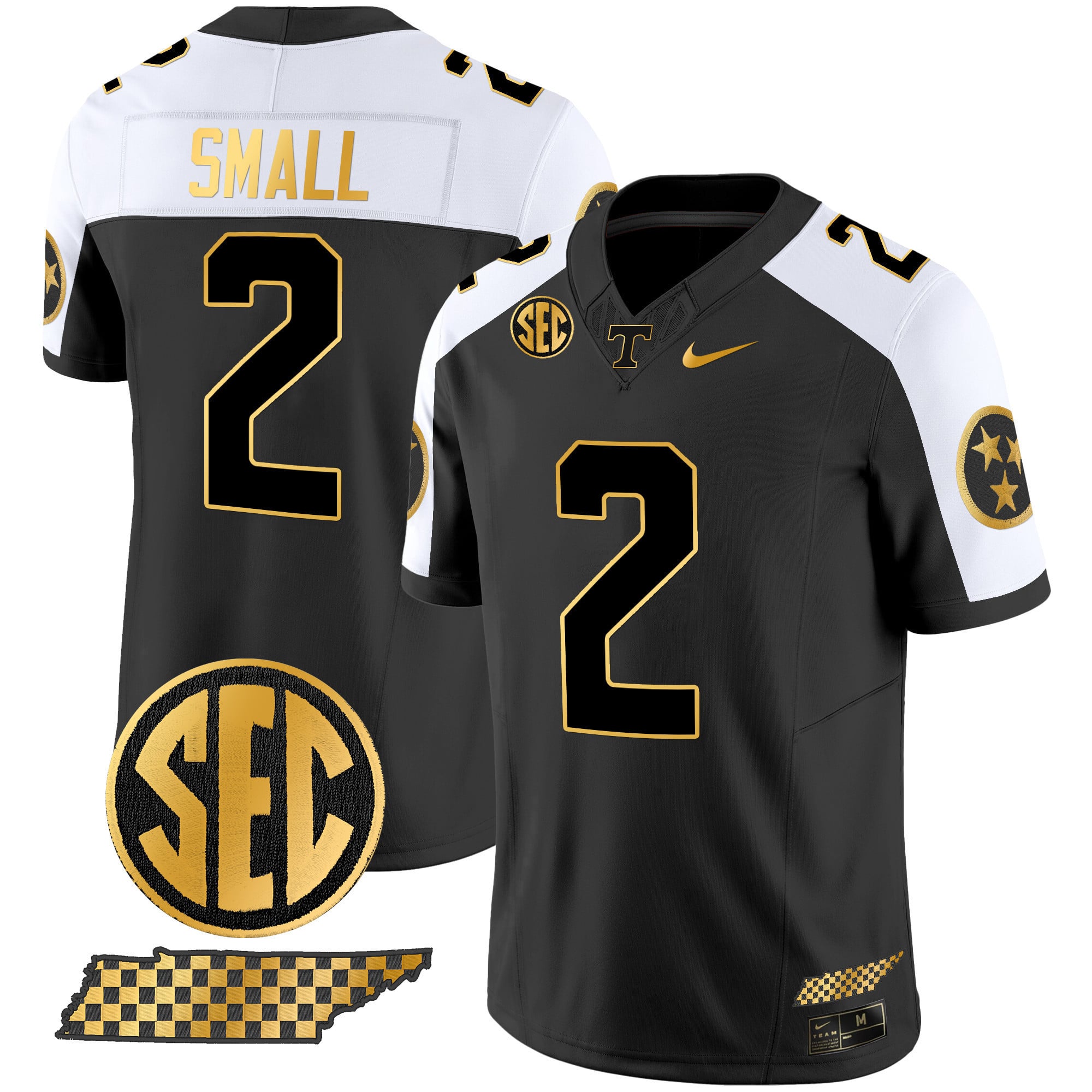 Men's Tennessee Volunteers 2024 Gold Vapor Limited Jersey V2 - All Stitched