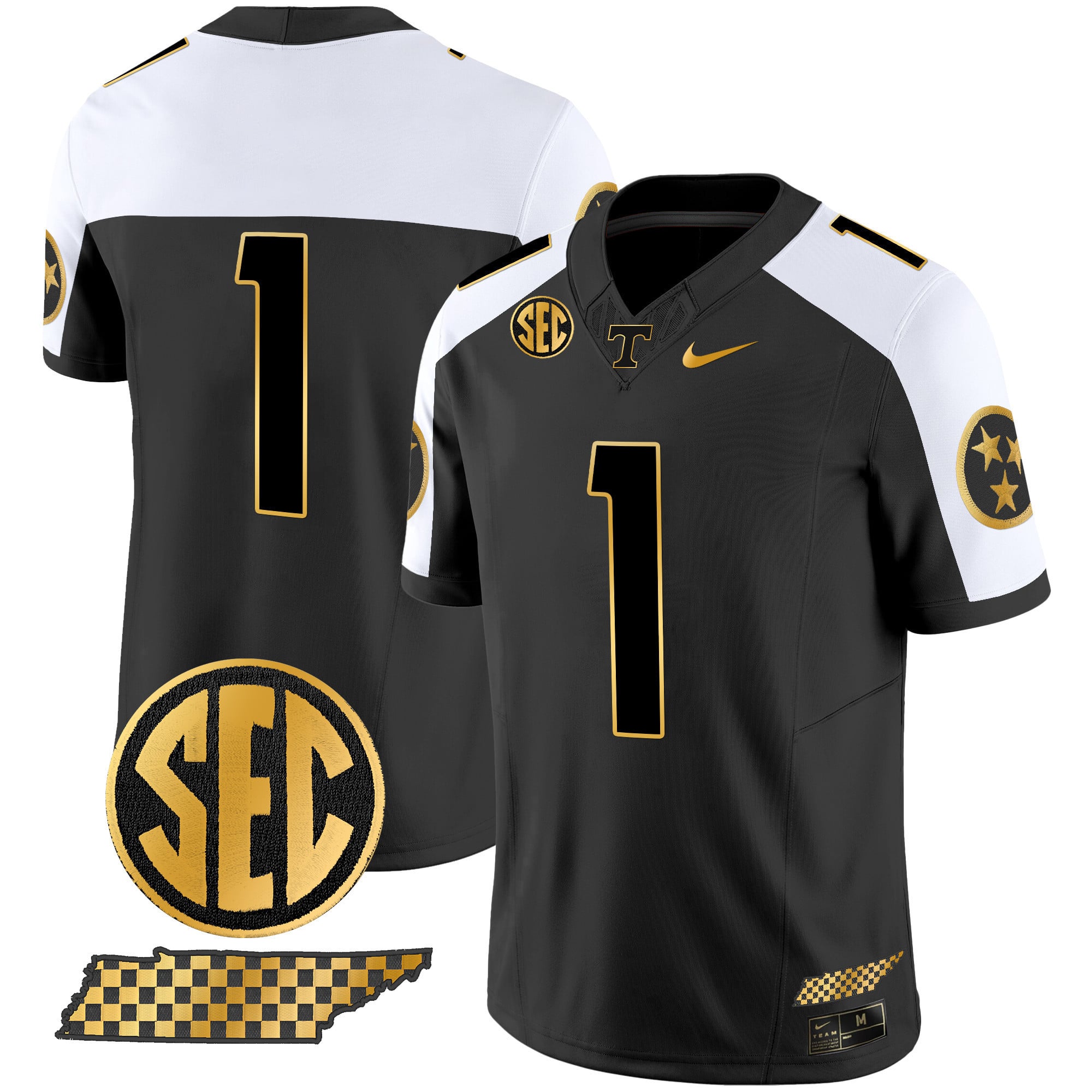 Men's Tennessee Volunteers 2024 Gold Vapor Limited Jersey V2 - All Stitched