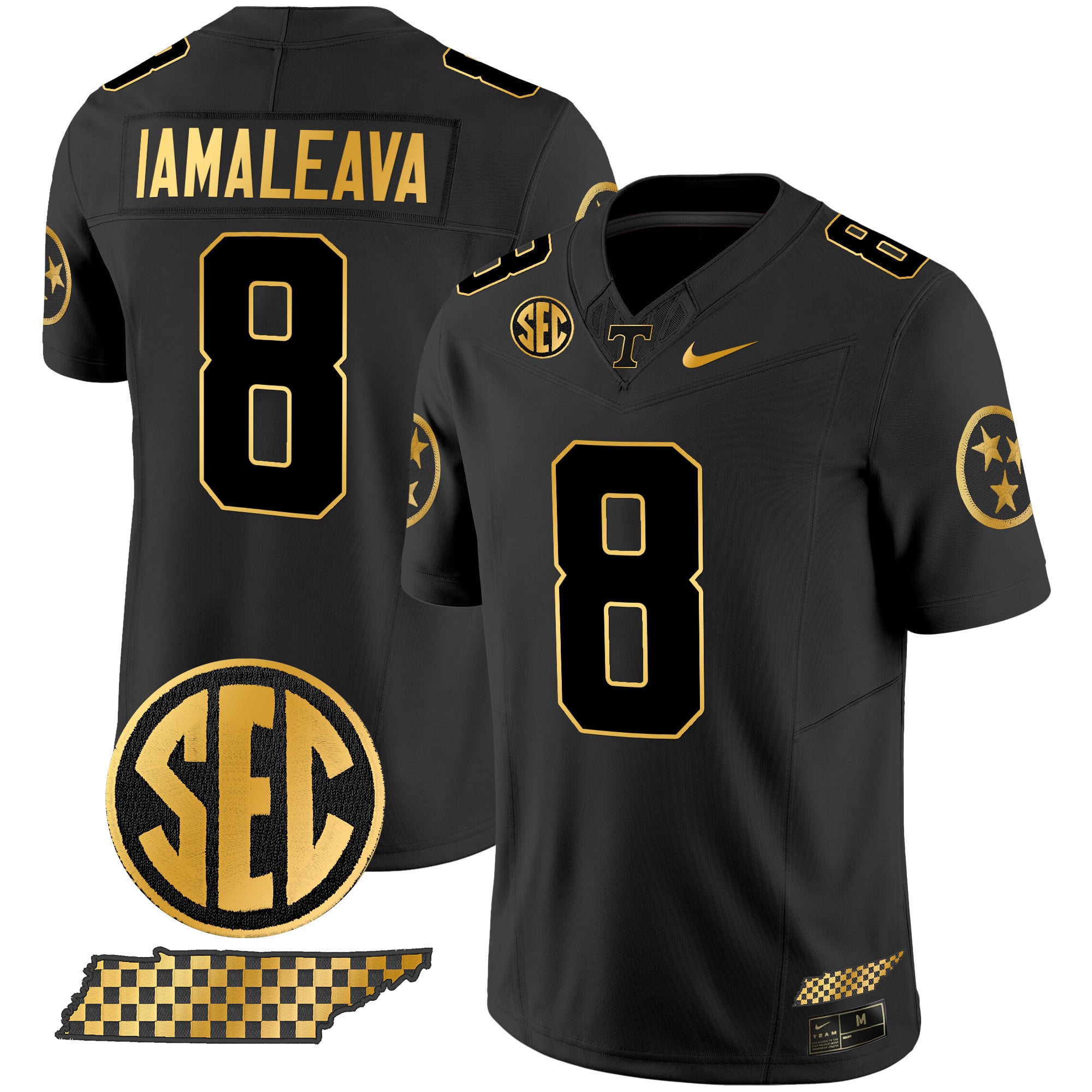 Men's Tennessee Volunteers 2024 Gold Vapor Limited Jersey V2 - All Stitched
