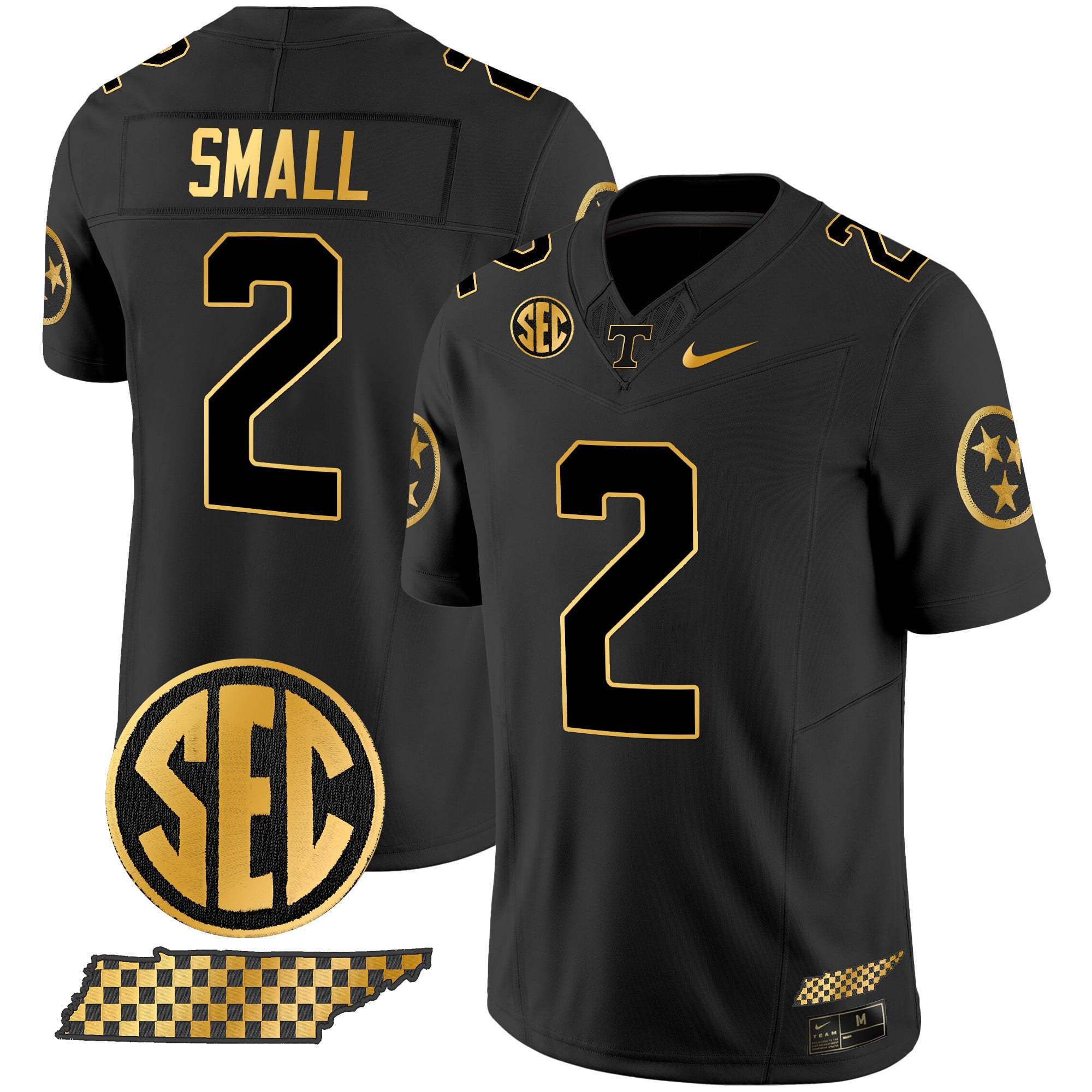 Men's Tennessee Volunteers 2024 Gold Vapor Limited Jersey V2 - All Stitched