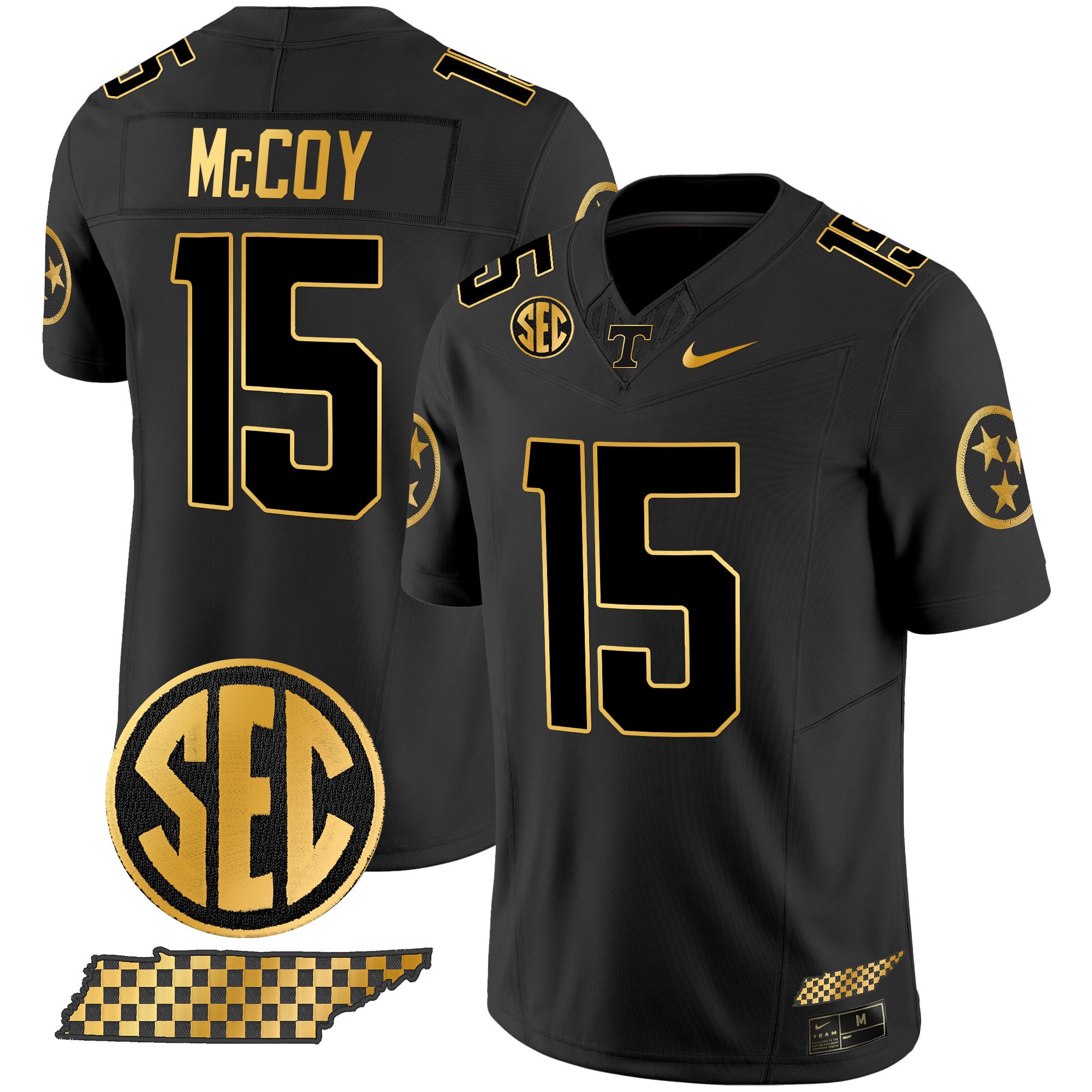 Men's Tennessee Volunteers 2024 Gold Vapor Limited Jersey V2 - All Stitched