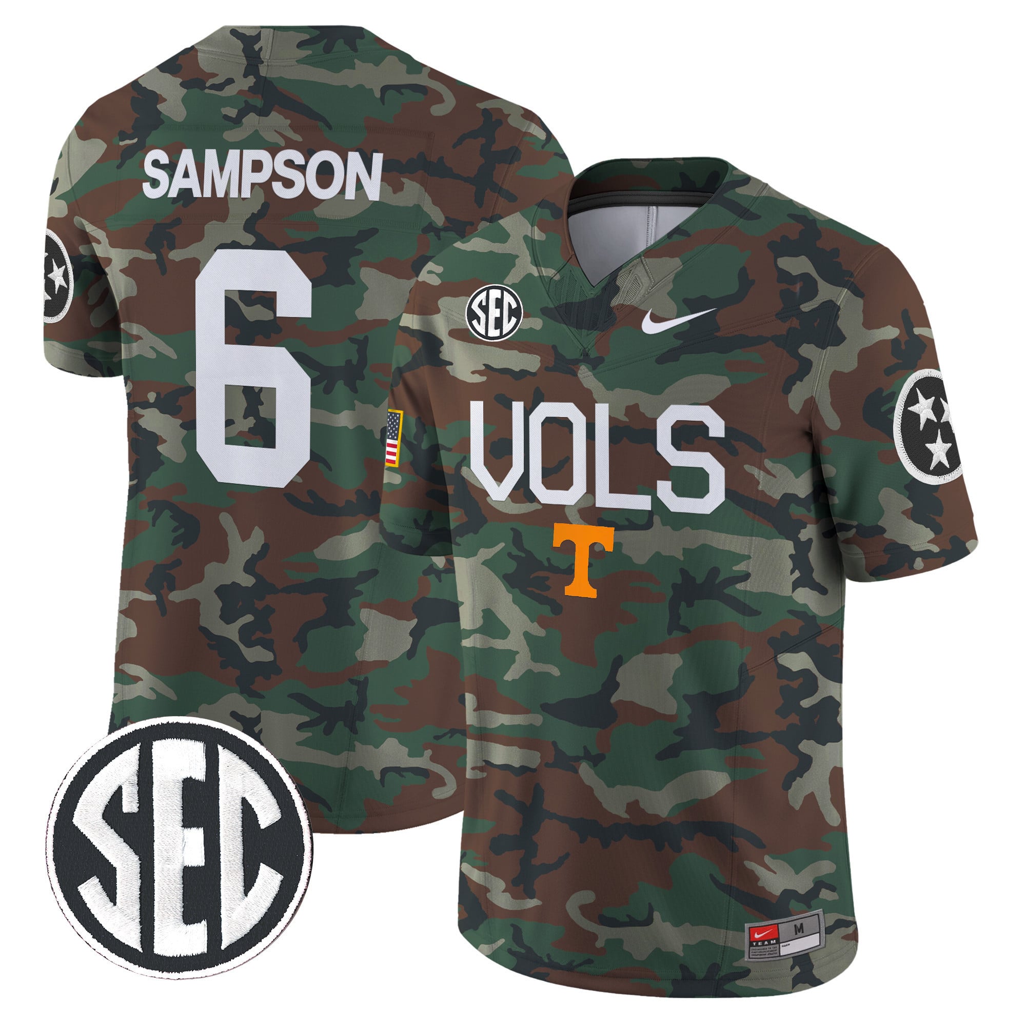 Tennessee Volunteers 2024 Military Vapor Limited Jersey - All Stitched