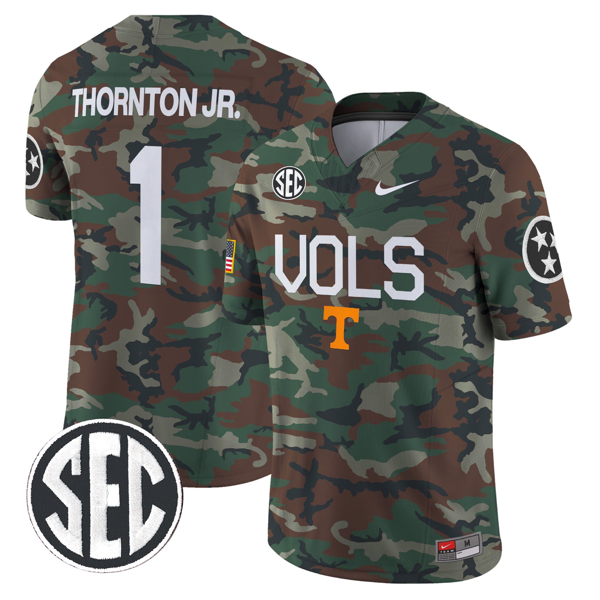 Tennessee Volunteers 2024 Military Vapor Limited Jersey - All Stitched