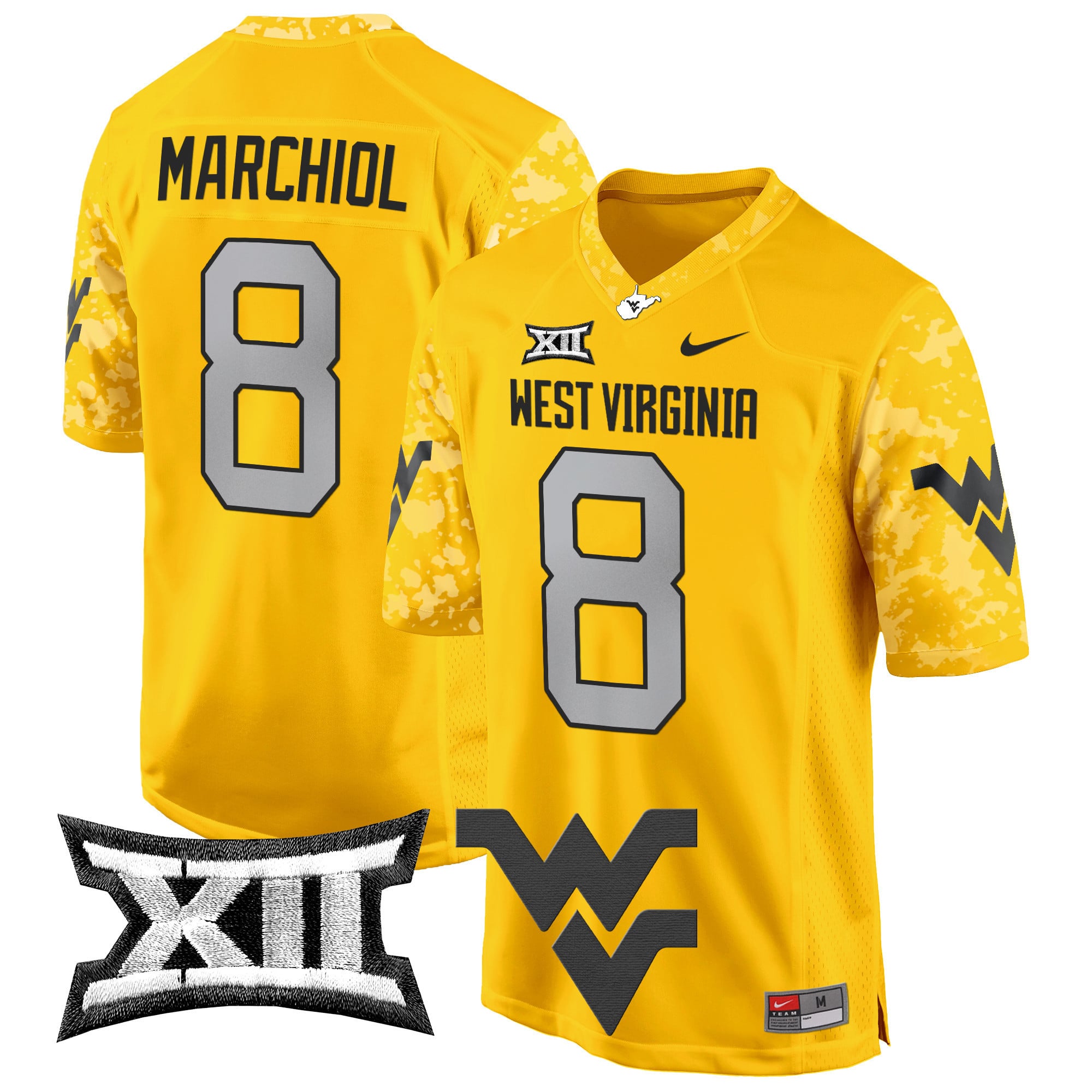 Men's West Virginia Mountaineers 2024 Game Jersey - All Stitched