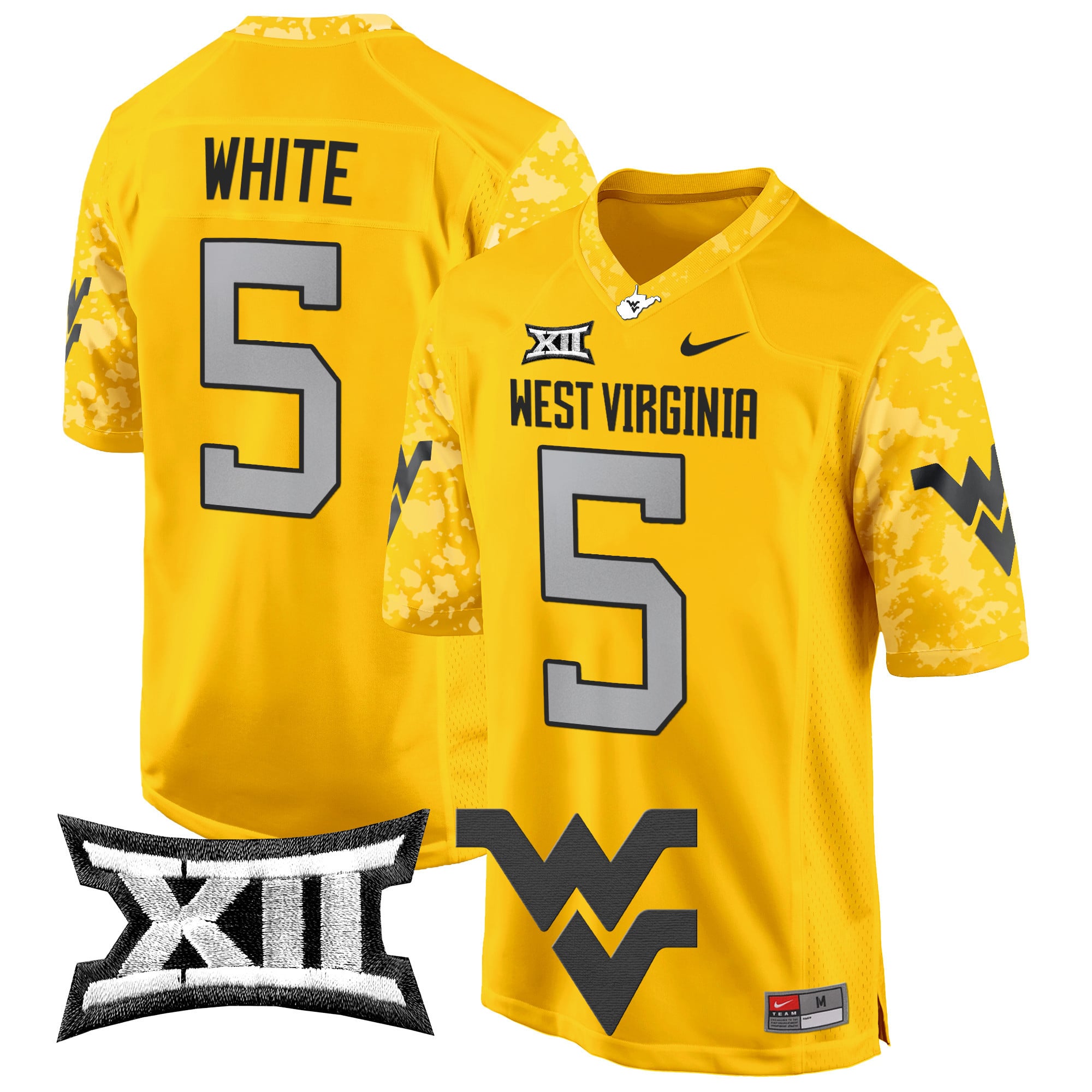Men's West Virginia Mountaineers 2024 Game Jersey - All Stitched