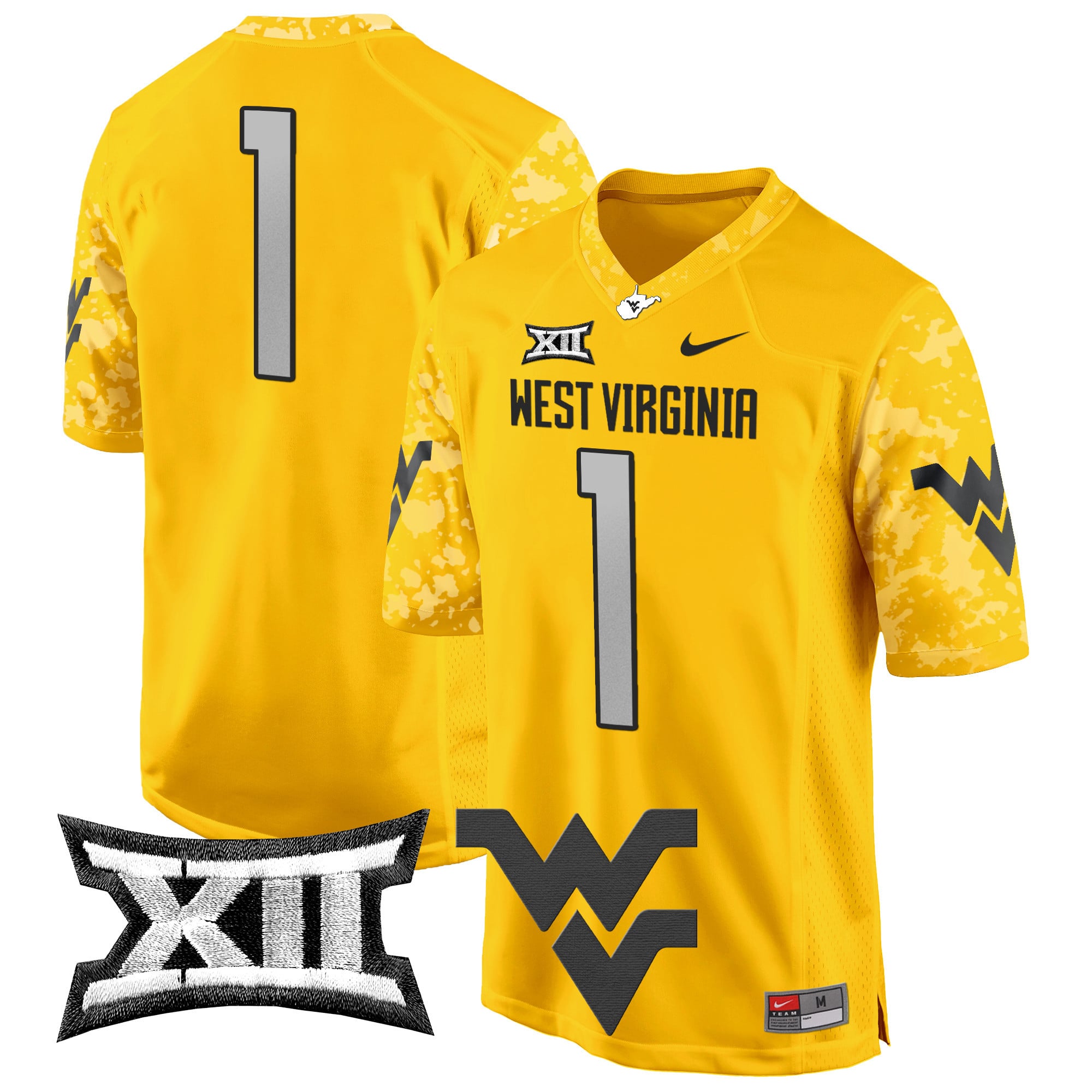 Men's West Virginia Mountaineers 2024 Game Jersey - All Stitched