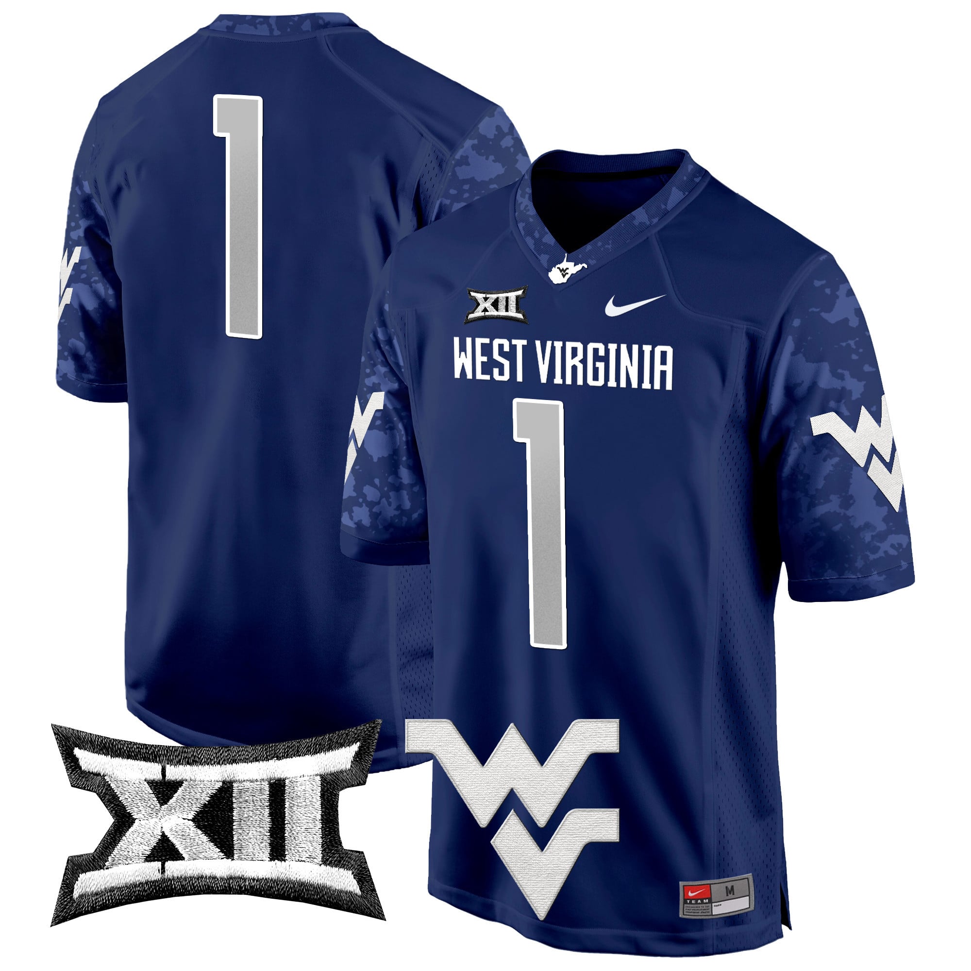 Men's West Virginia Mountaineers 2024 Game Jersey - All Stitched