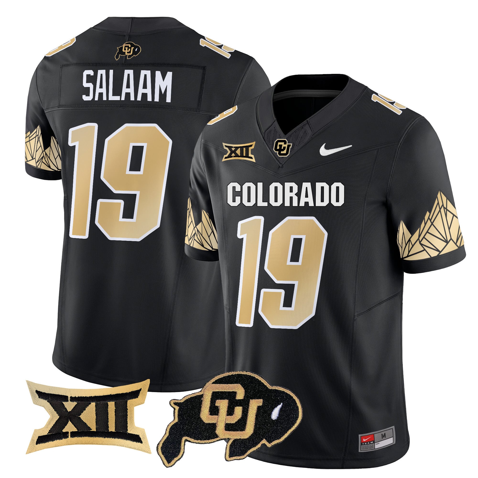 Men's Colorado Buffaloes Vapor Limited Jersey V4 - Big 12 XII Patch - All Stitched