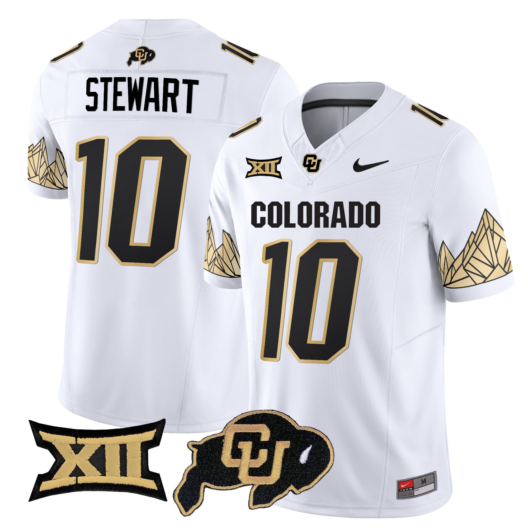 Men's Colorado Buffaloes Vapor Limited Jersey V4 - Big 12 XII Patch - All Stitched