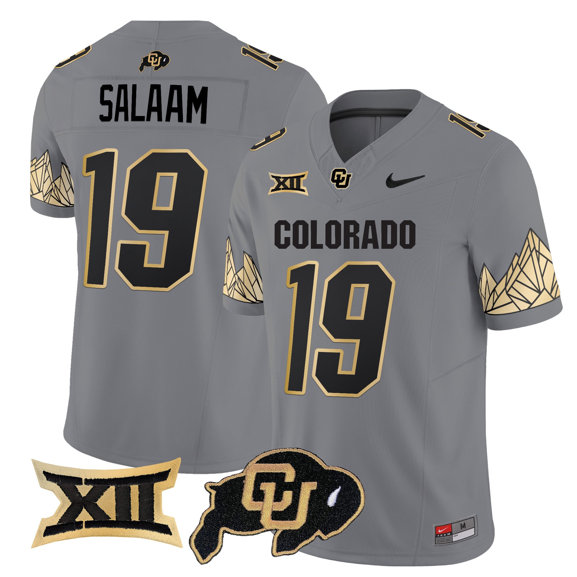 Men's Colorado Buffaloes Vapor Limited Jersey V4 - Big 12 XII Patch - All Stitched