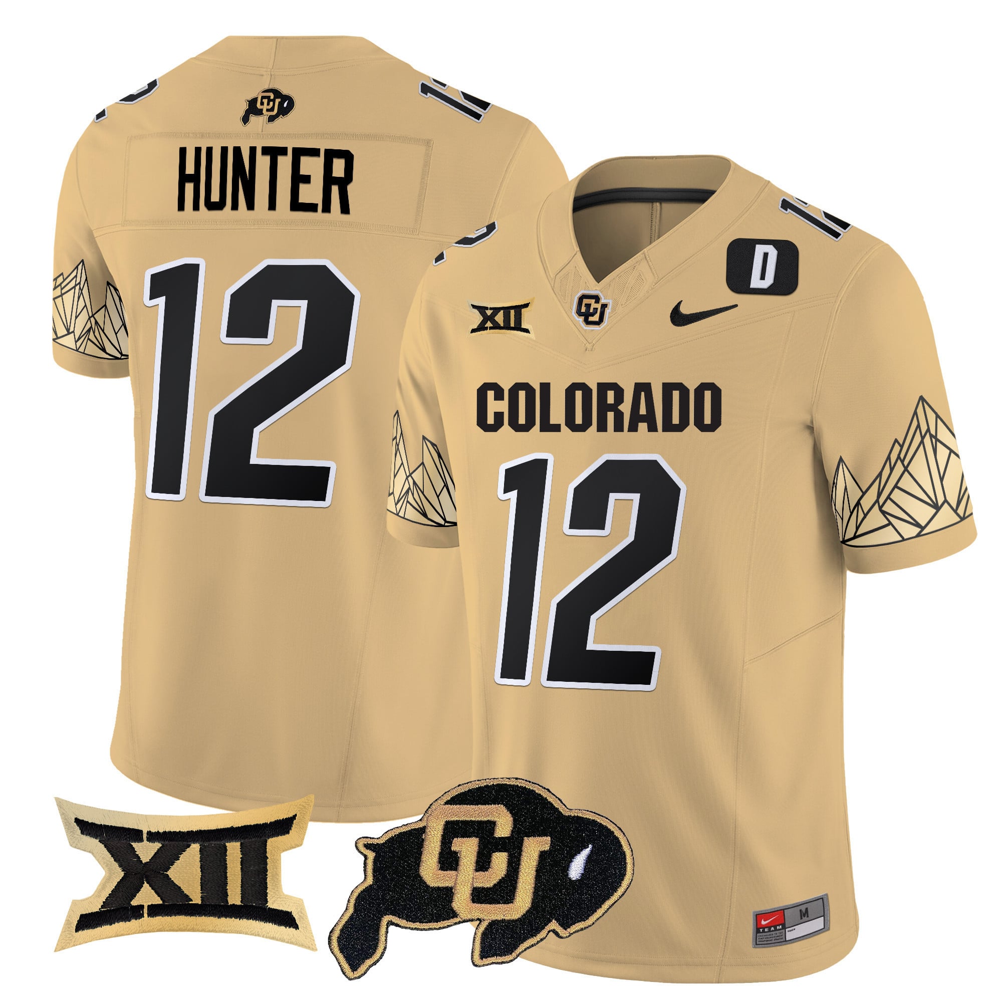 Men's Colorado Buffaloes Vapor Limited Jersey V4 - Big 12 XII Patch - All Stitched
