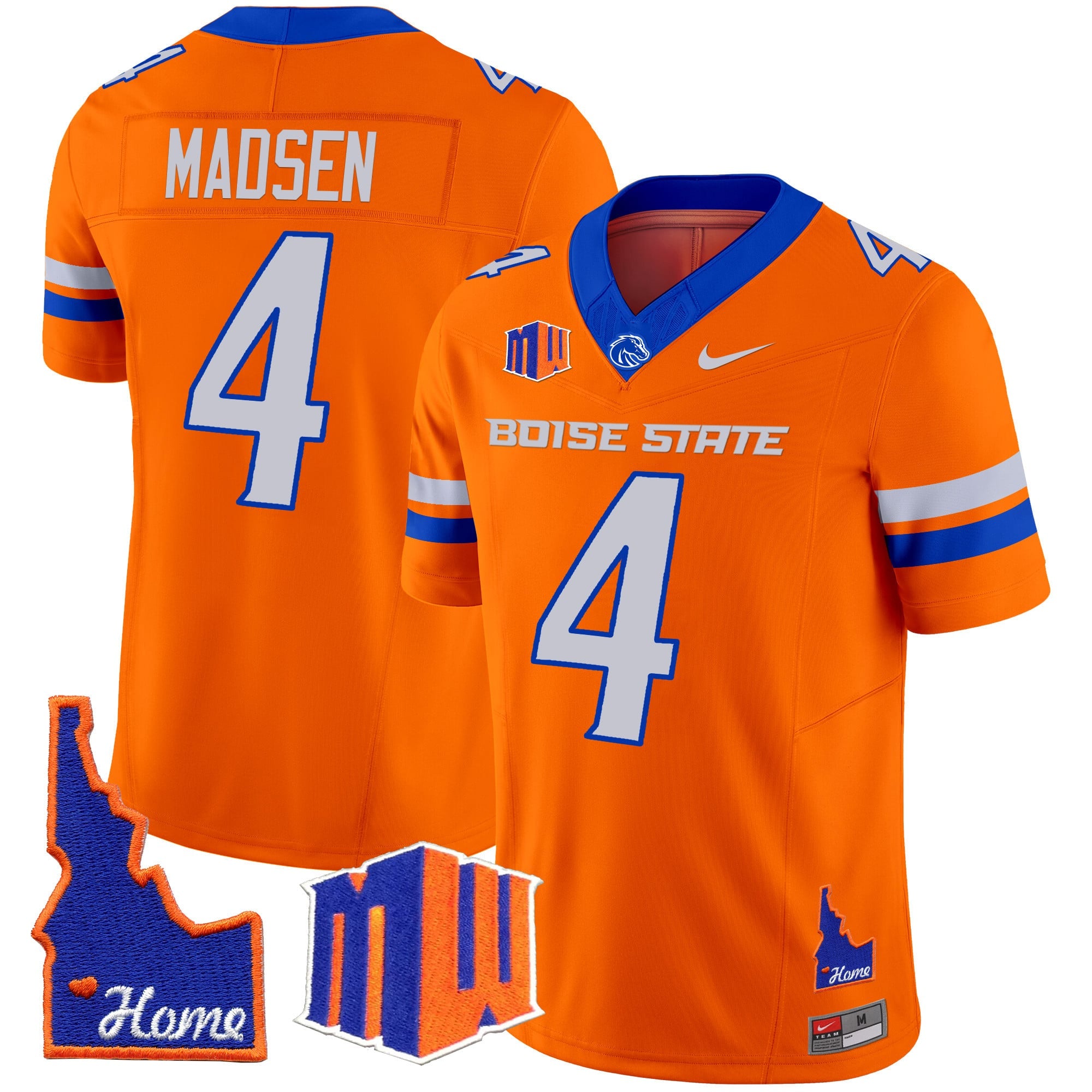 Men's Boise State Broncos 2024 Home Patch Vapor Limited Jersey - All Stitched
