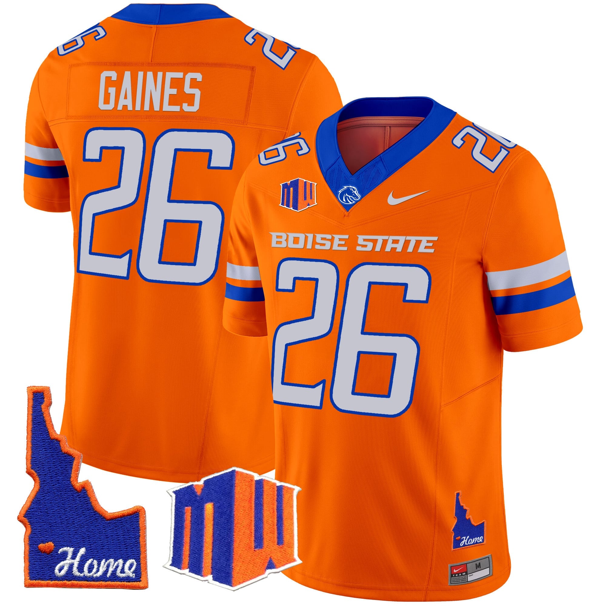 Men's Boise State Broncos 2024 Home Patch Vapor Limited Jersey - All Stitched