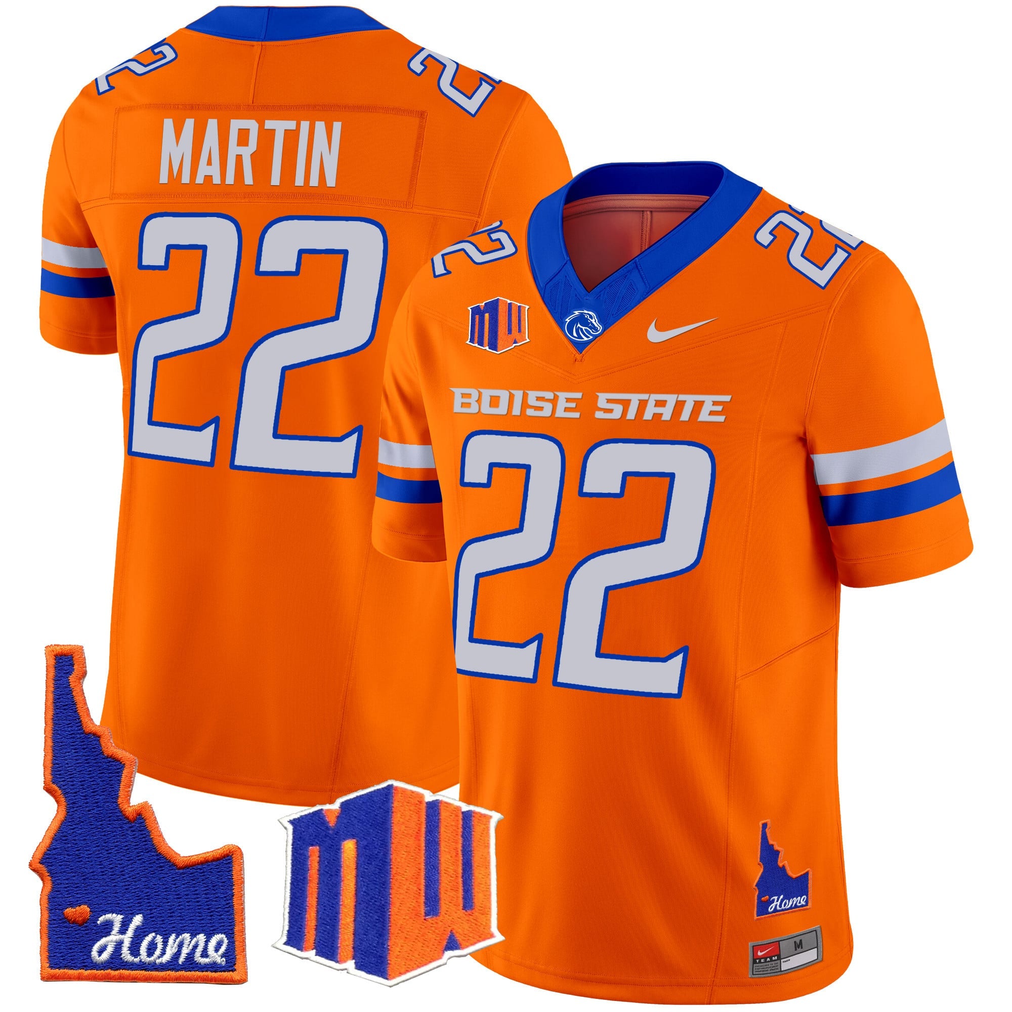 Men's Boise State Broncos 2024 Home Patch Vapor Limited Jersey - All Stitched