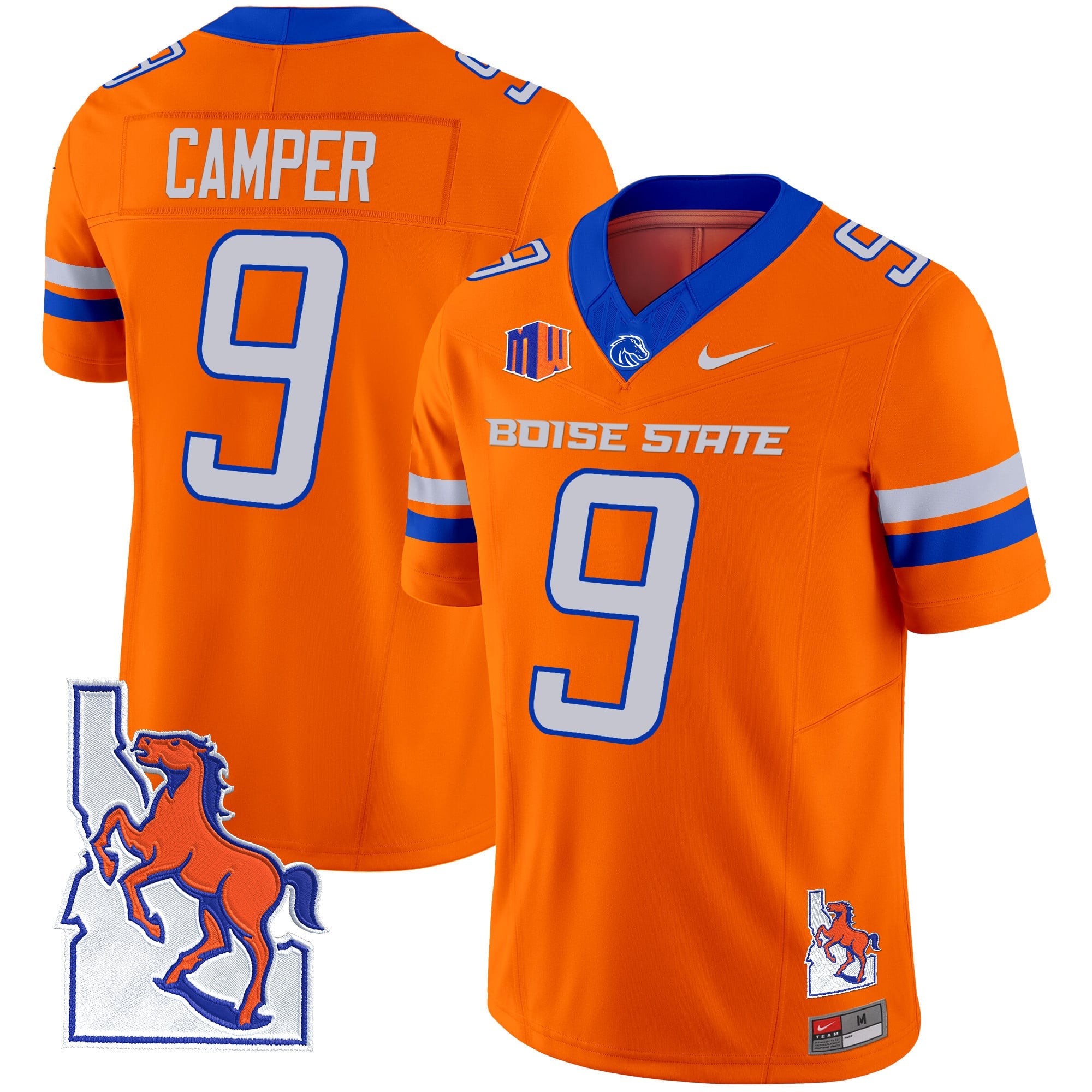 Men's Boise State Broncos 2024 Map Patch Vapor Limited Jersey - All Stitched