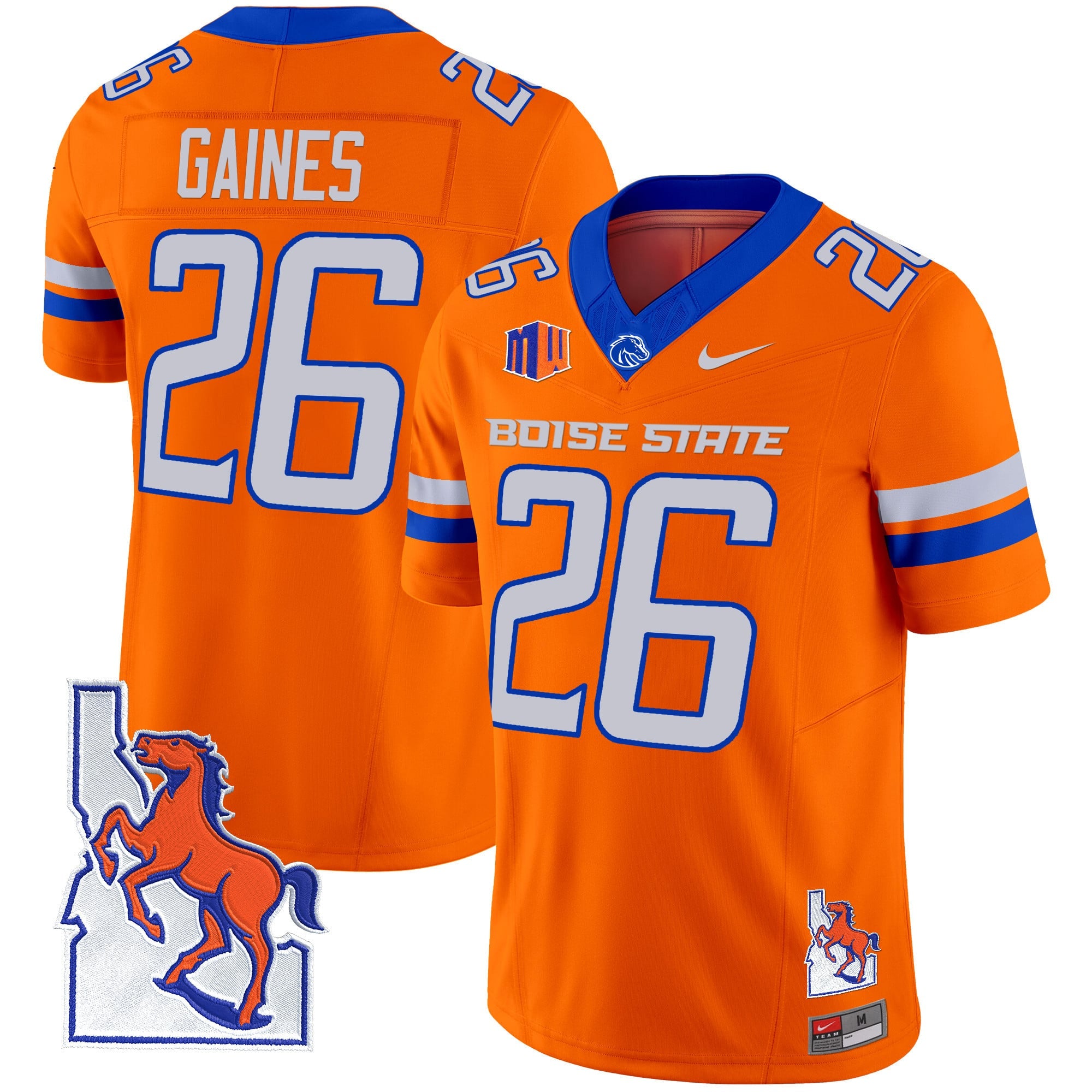 Men's Boise State Broncos 2024 Map Patch Vapor Limited Jersey - All Stitched
