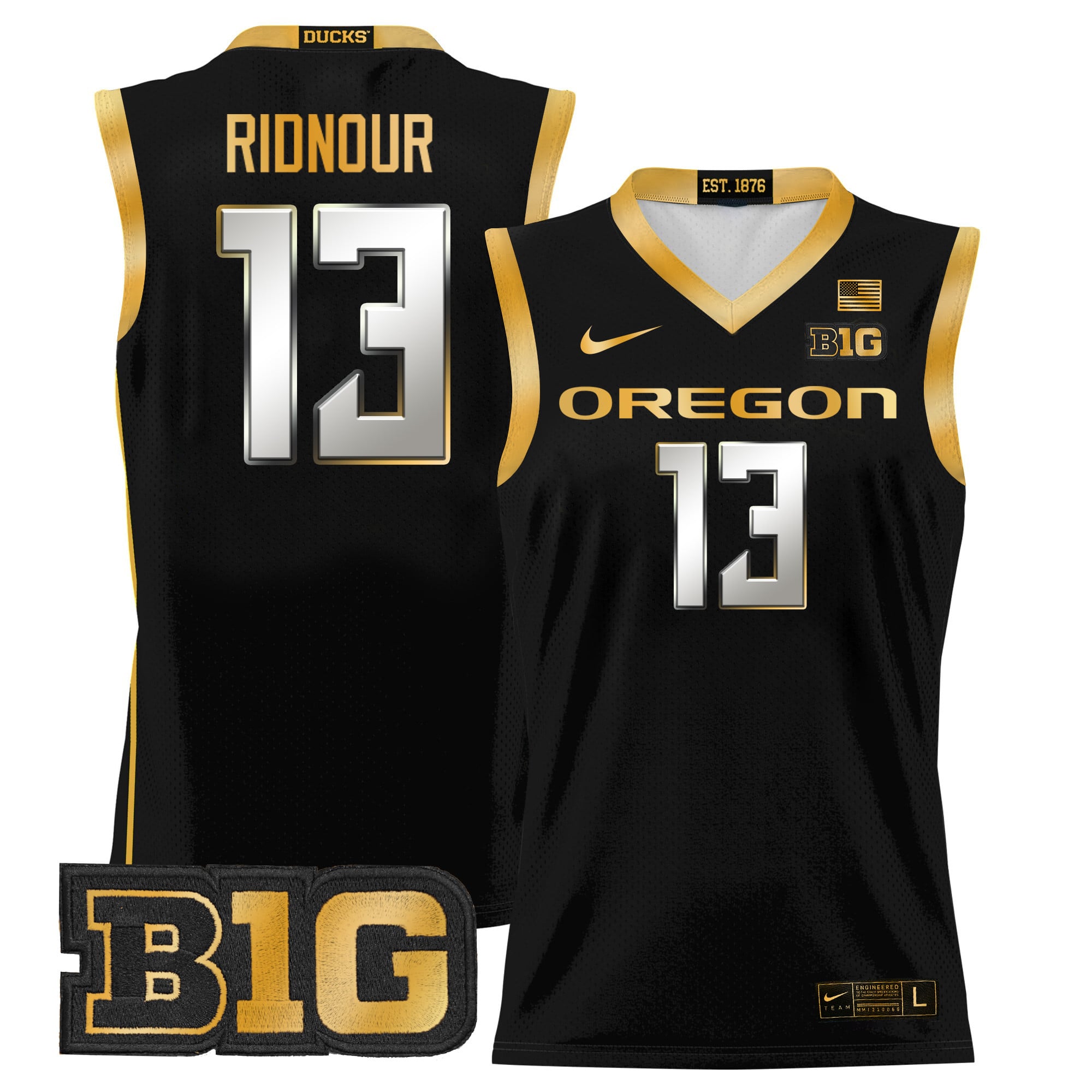 Men's Oregon Ducks 2024 Lightweight Basketball Jersey - All Stitched