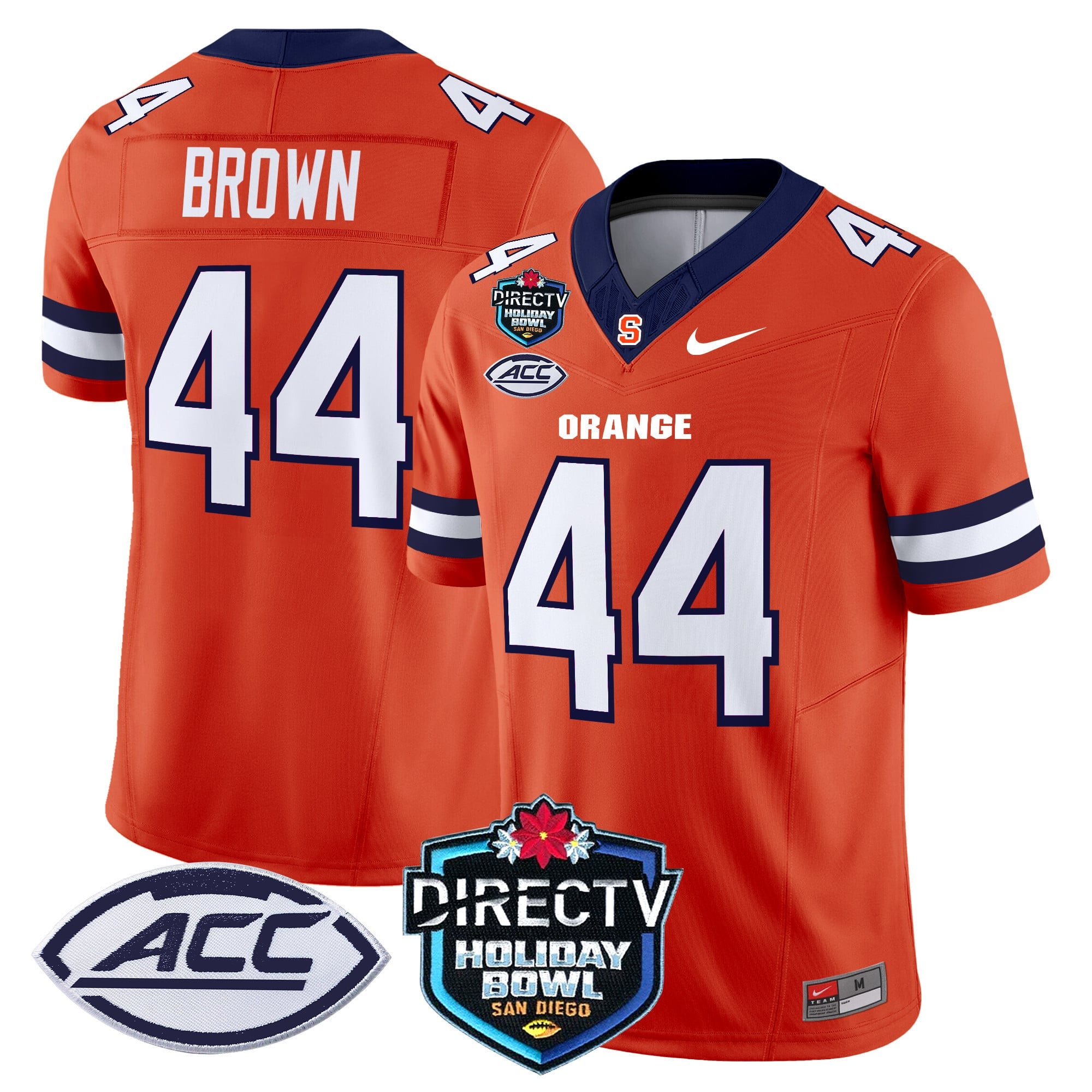 Men's Syracuse Orange 2025 Holiday Bowl Patch Vapor Limited Jersey - All Stitched