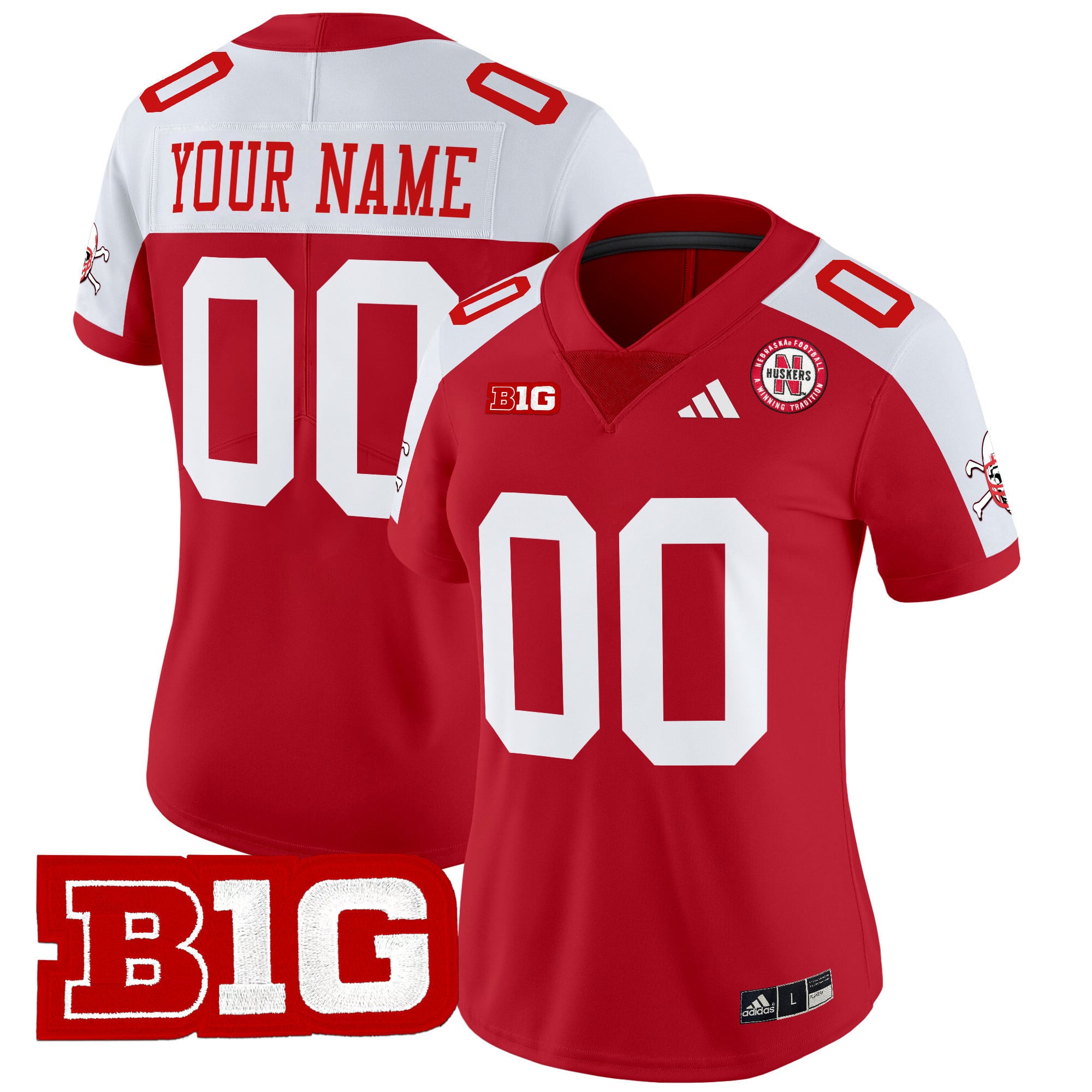 Nebraska Cornhuskers 2024 Vapor Limited Custom Jersey V2 - All Stitched