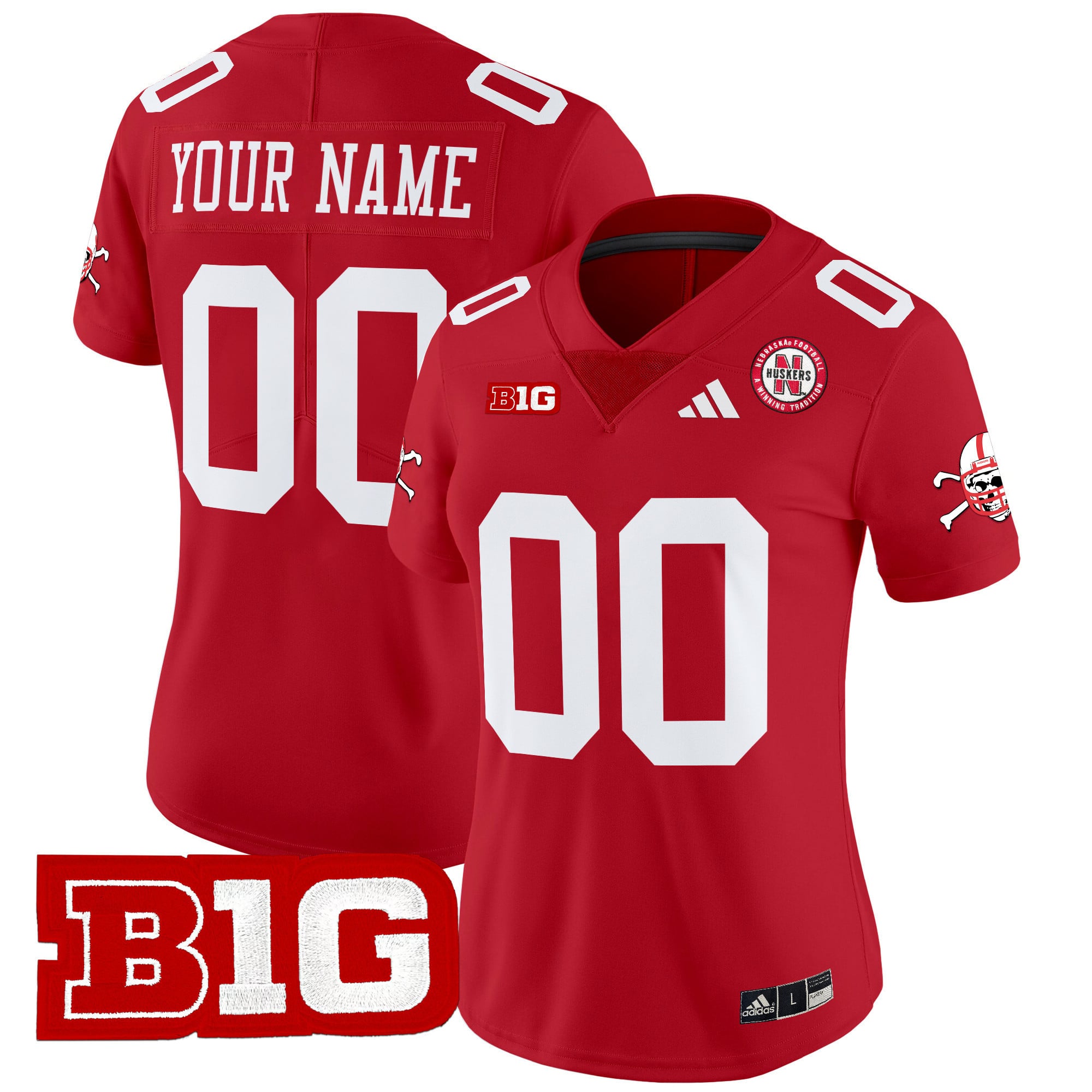 Nebraska Cornhuskers 2024 Vapor Limited Custom Jersey V2 - All Stitched