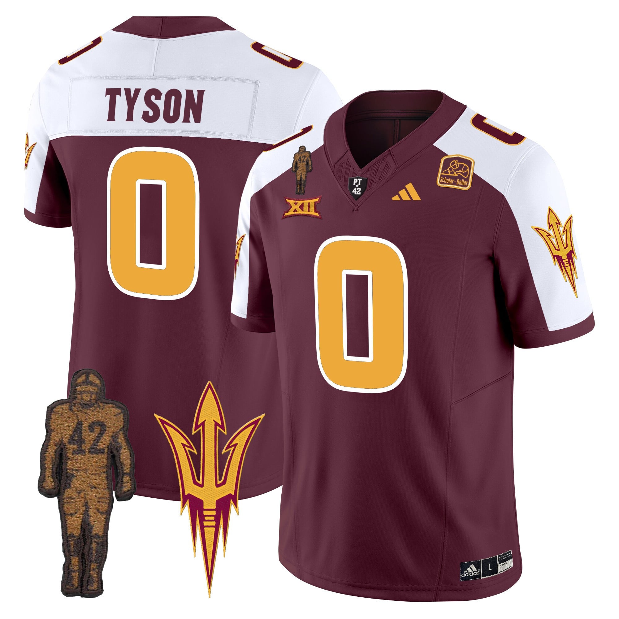 Men's Arizona State Sun Devils 2024 Pat Tillman Honoring Patch Vapor Limited Jersey - All Stitched