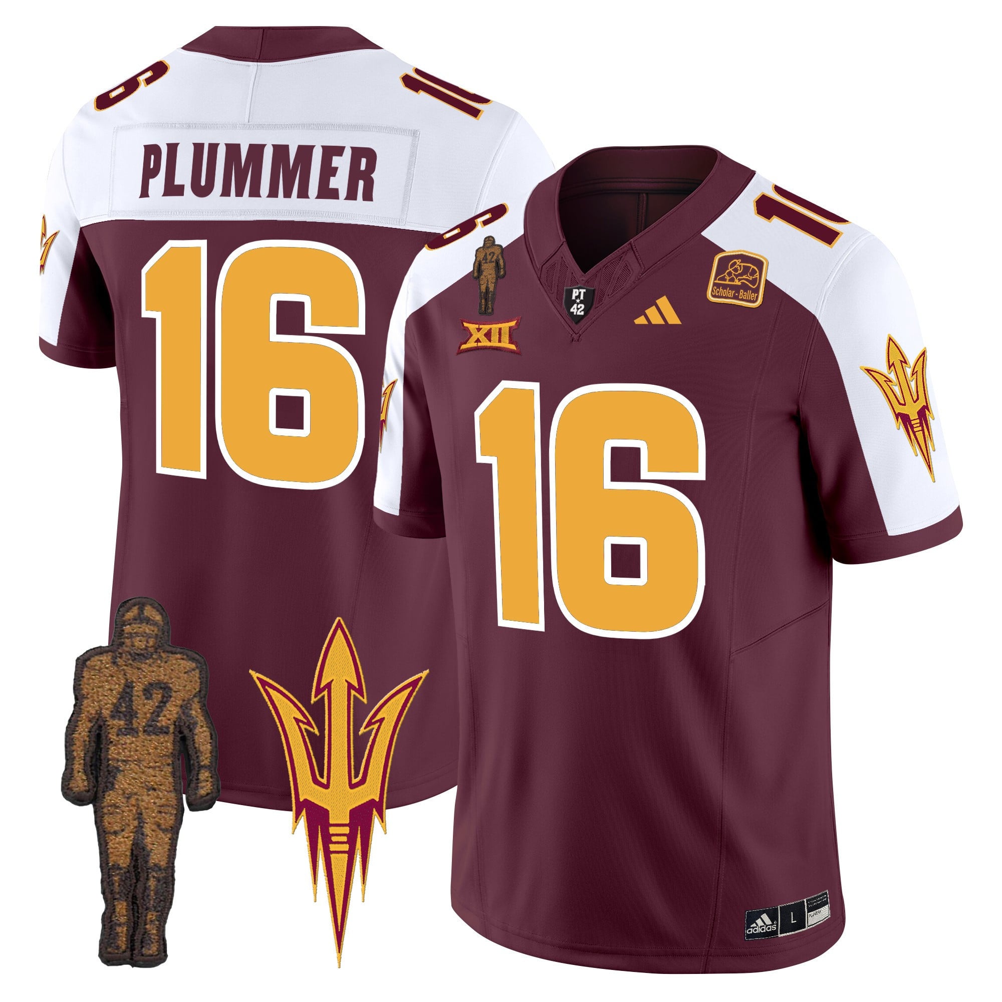 Men's Arizona State Sun Devils 2024 Pat Tillman Honoring Patch Vapor Limited Jersey - All Stitched