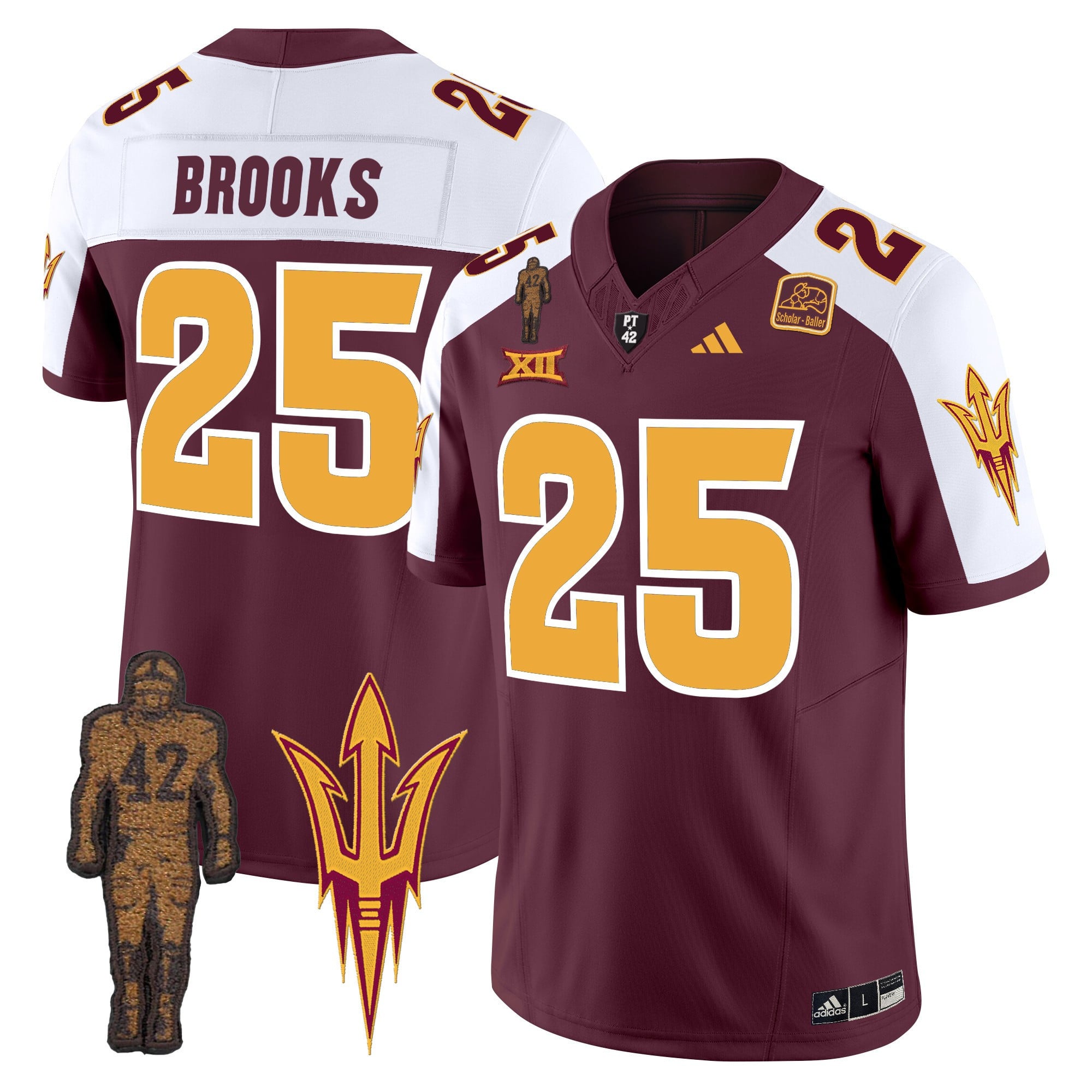 Men's Arizona State Sun Devils 2024 Pat Tillman Honoring Patch Vapor Limited Jersey - All Stitched