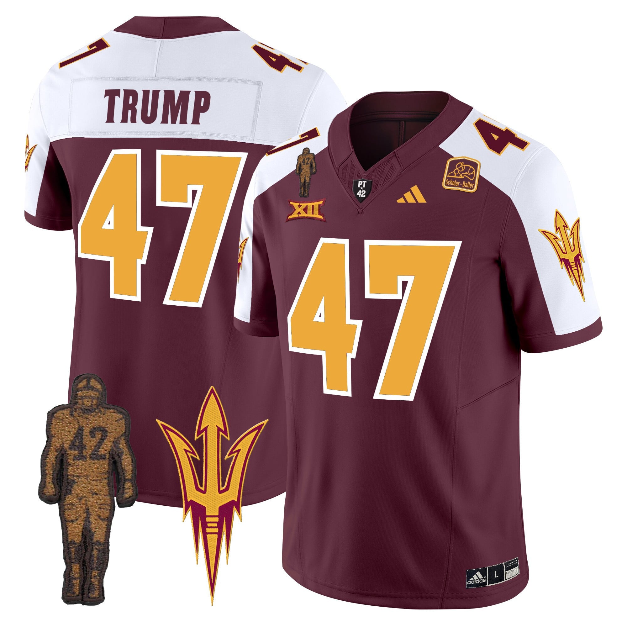 Men's Arizona State Sun Devils 2024 Pat Tillman Honoring Patch Vapor Limited Jersey - All Stitched