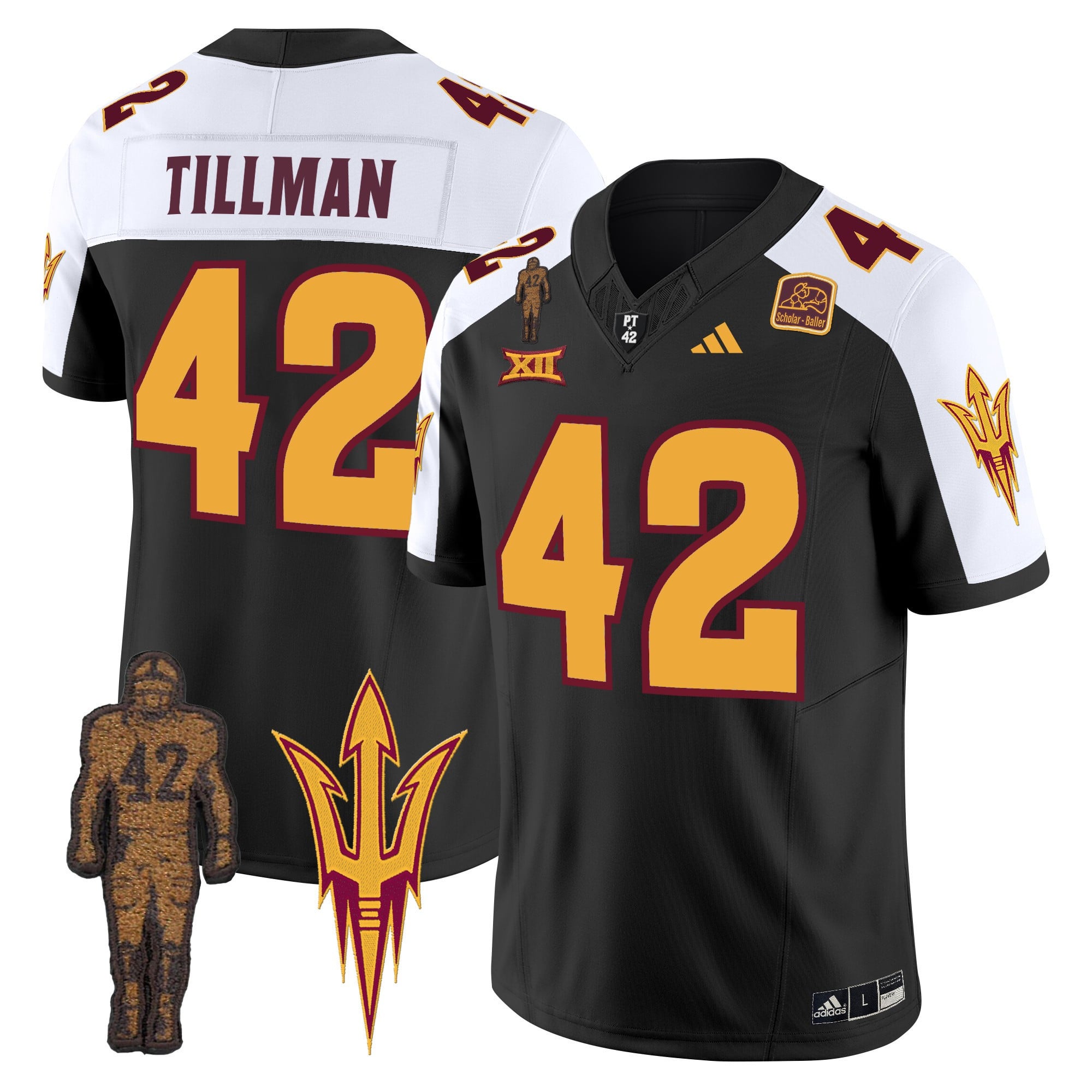 Men's Arizona State Sun Devils 2024 Pat Tillman Honoring Patch Vapor Limited Jersey - All Stitched