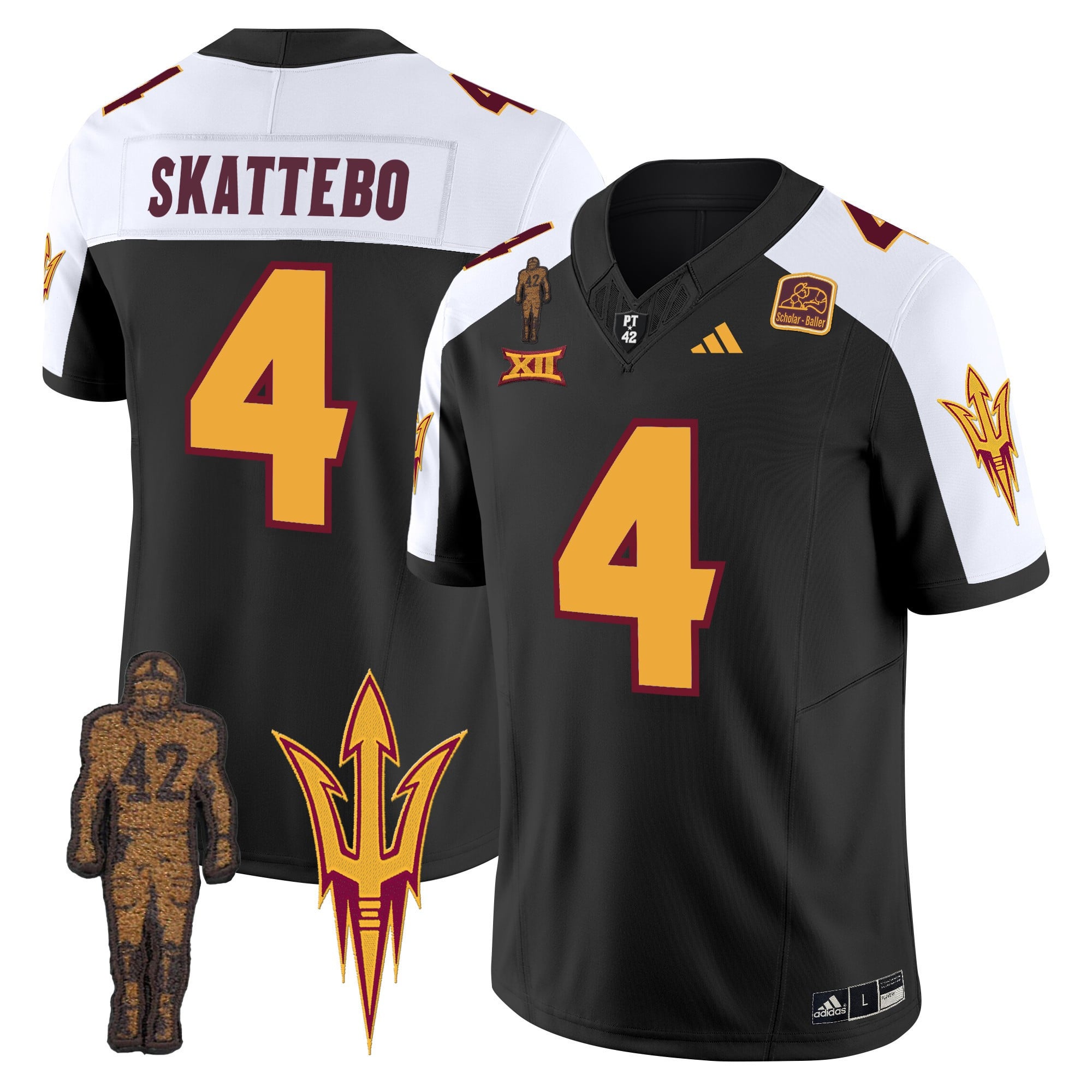 Men's Arizona State Sun Devils 2024 Pat Tillman Honoring Patch Vapor Limited Jersey - All Stitched