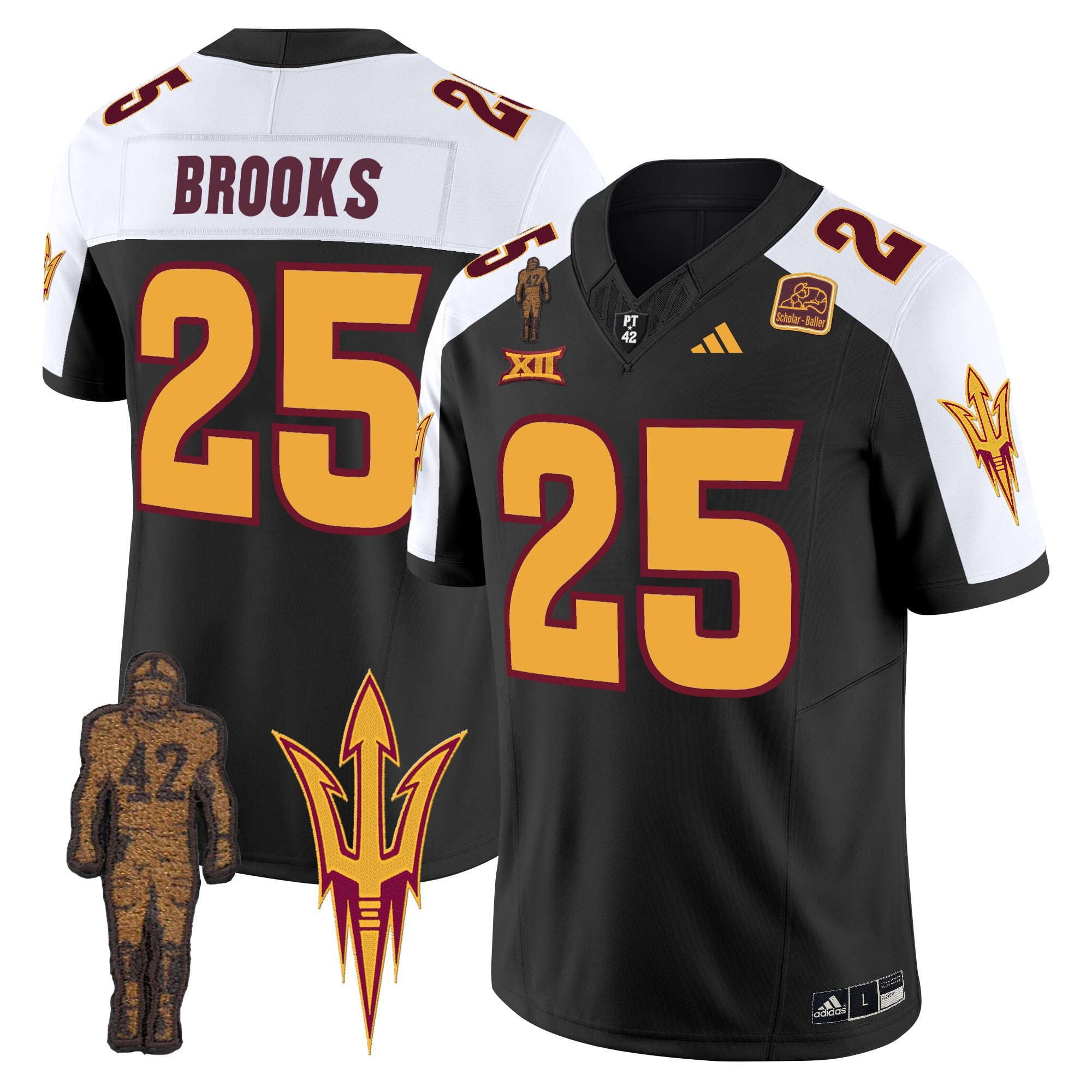 Men's Arizona State Sun Devils 2024 Pat Tillman Honoring Patch Vapor Limited Jersey - All Stitched