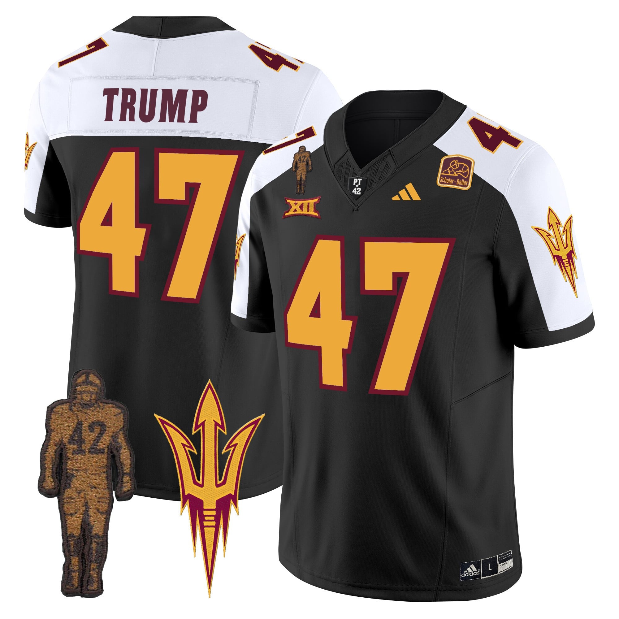 Men's Arizona State Sun Devils 2024 Pat Tillman Honoring Patch Vapor Limited Jersey - All Stitched