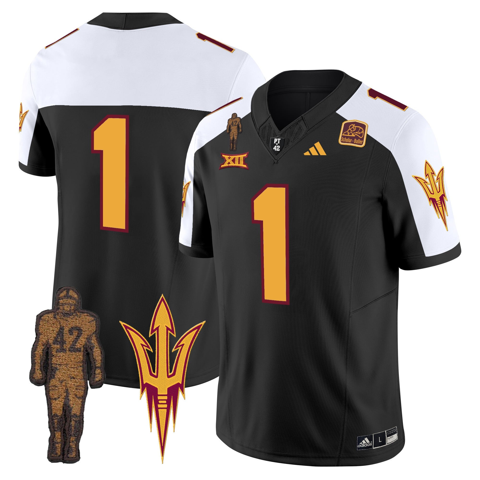 Men's Arizona State Sun Devils 2024 Pat Tillman Honoring Patch Vapor Limited Jersey - All Stitched