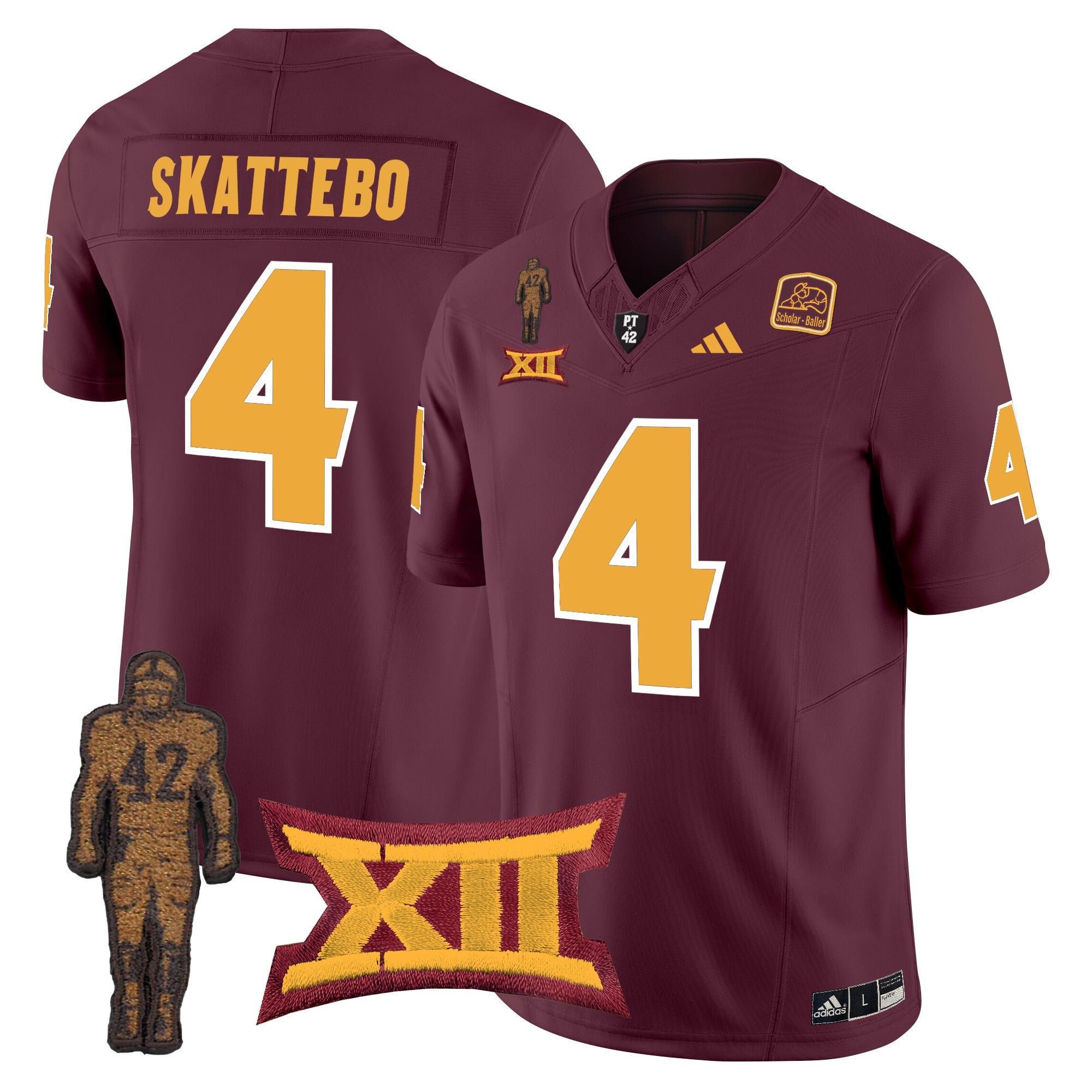 Men's Arizona State Sun Devils 2024 Pat Tillman Honoring Patch Vapor Limited Jersey - All Stitched
