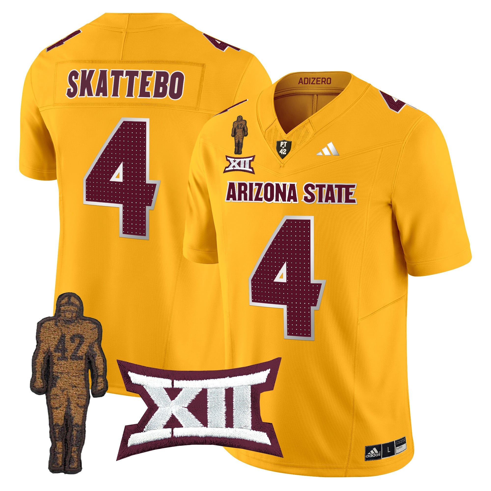 Men's Arizona State Sun Devils 2024 Pat Tillman Honoring Patch Vapor Limited Jersey V2 - All Stitched